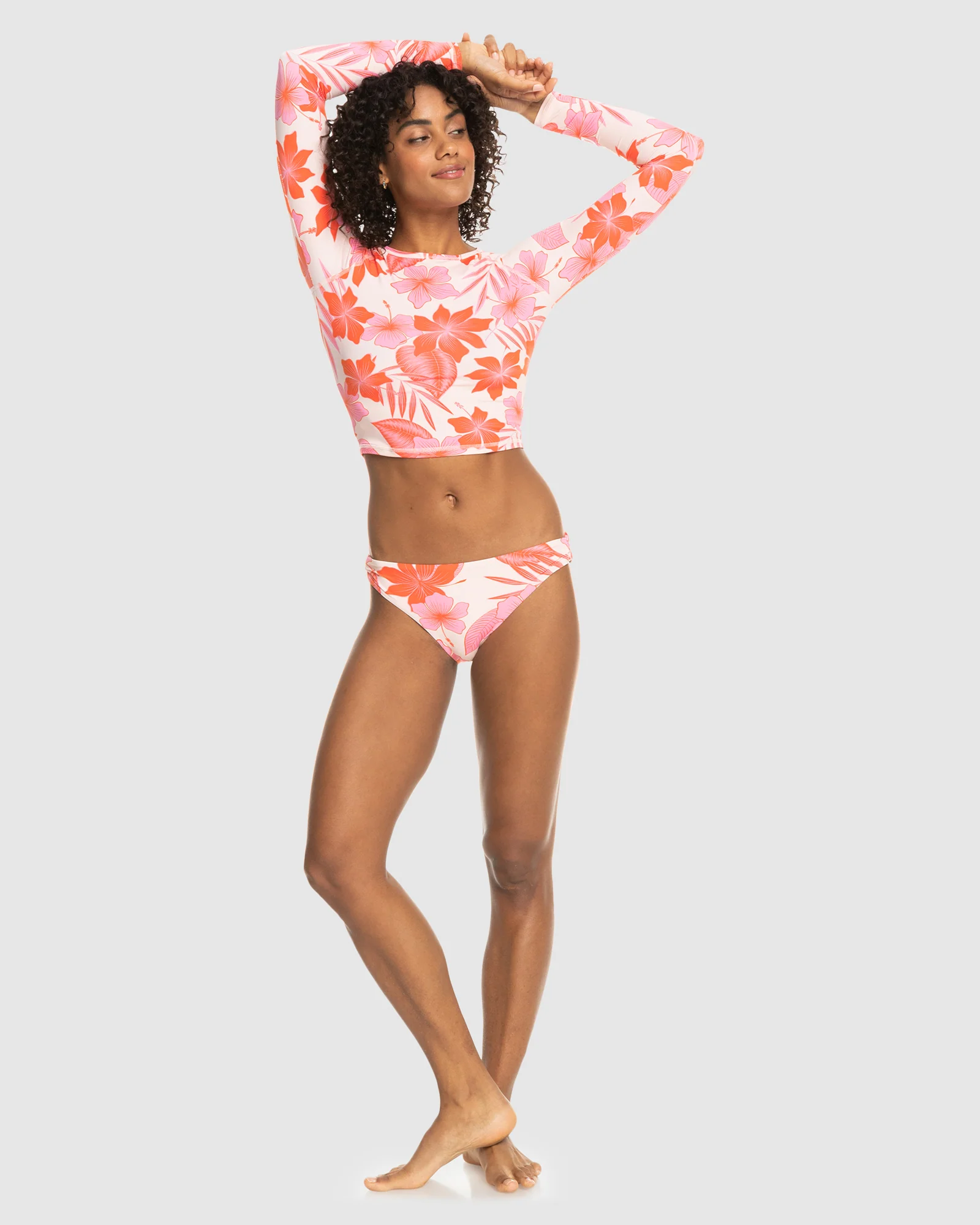 Womens Crop Top Ls Lycra Rashguard - Image 5