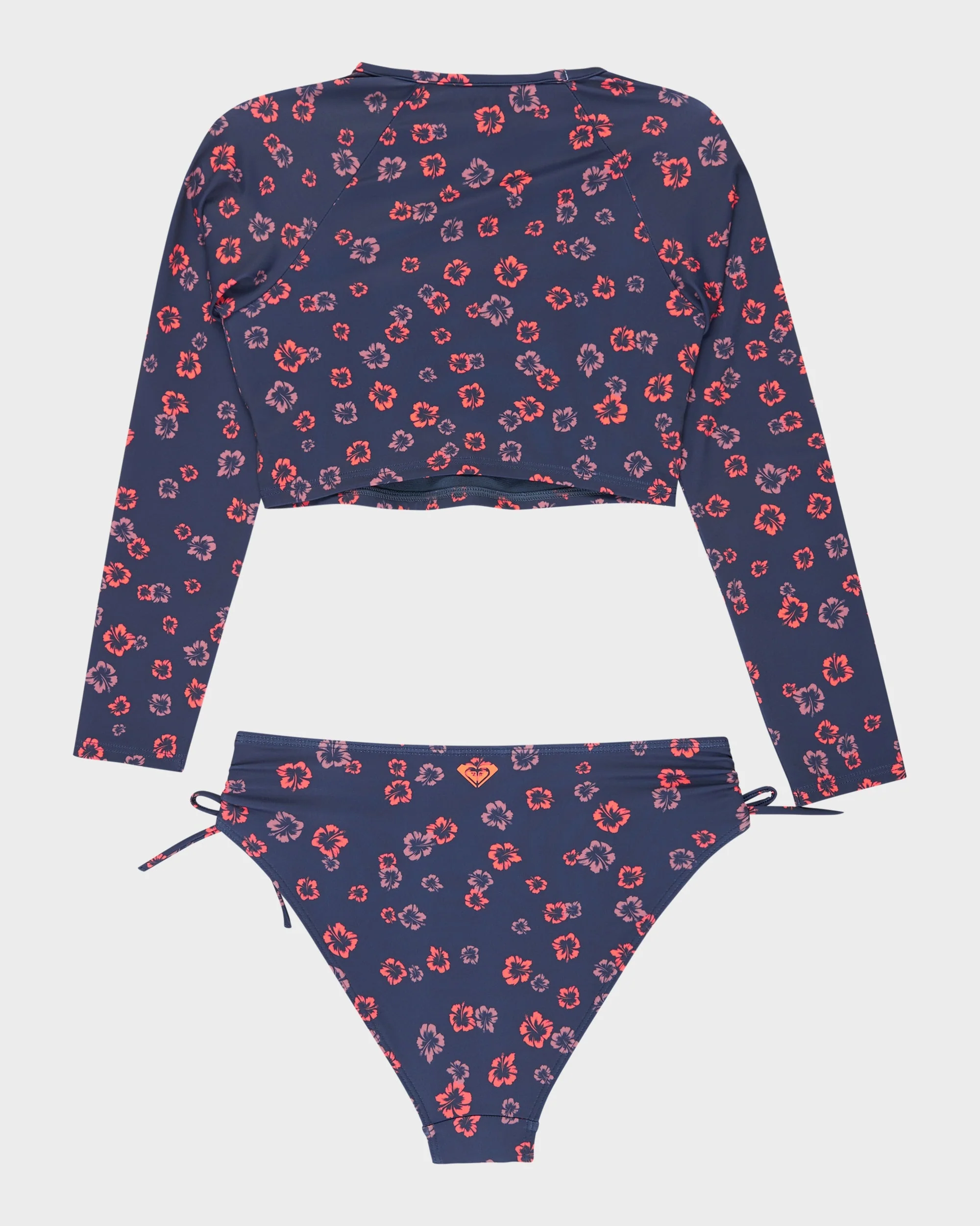 Girls 8-16 Cute Ditsy Long Sleeve Onesie Rash Vest - Image 2