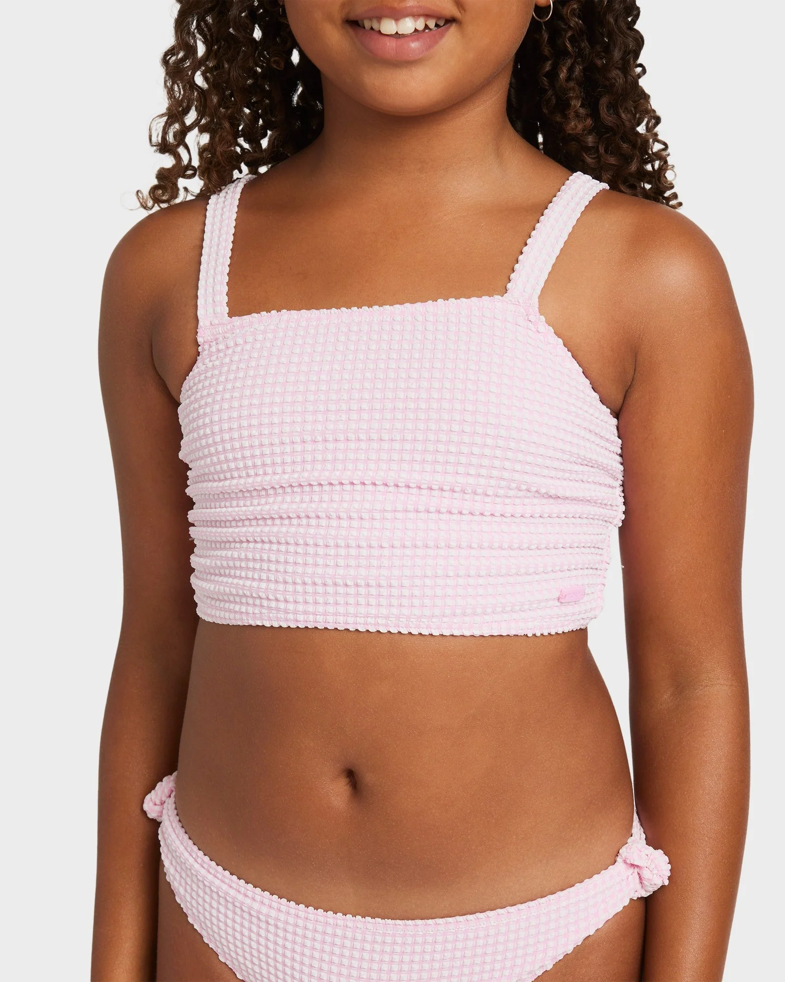 Girls 8-16 Daisy Check Crop Two Piece - Image 4