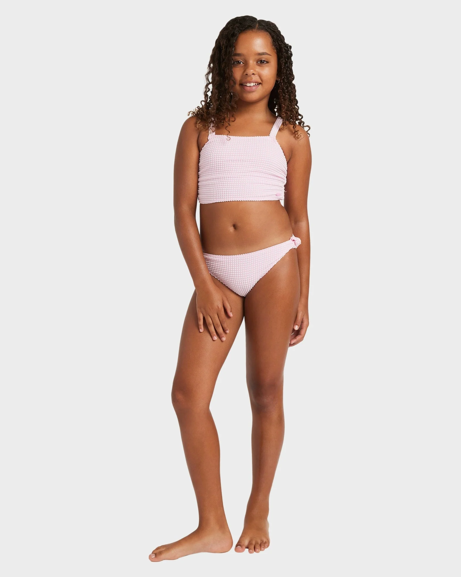 Girls 8-16 Daisy Check Crop Two Piece - Image 5