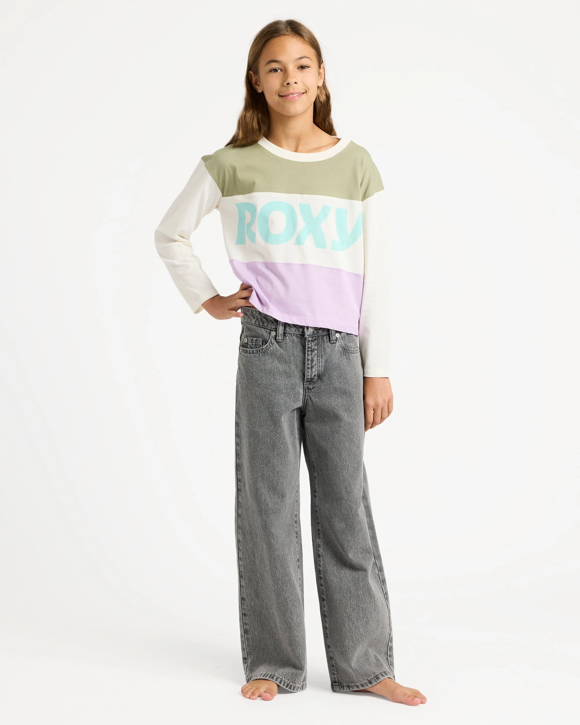 Girls 4-16 Dawn Patrol Mid Lava Denim Jeans - Image 7