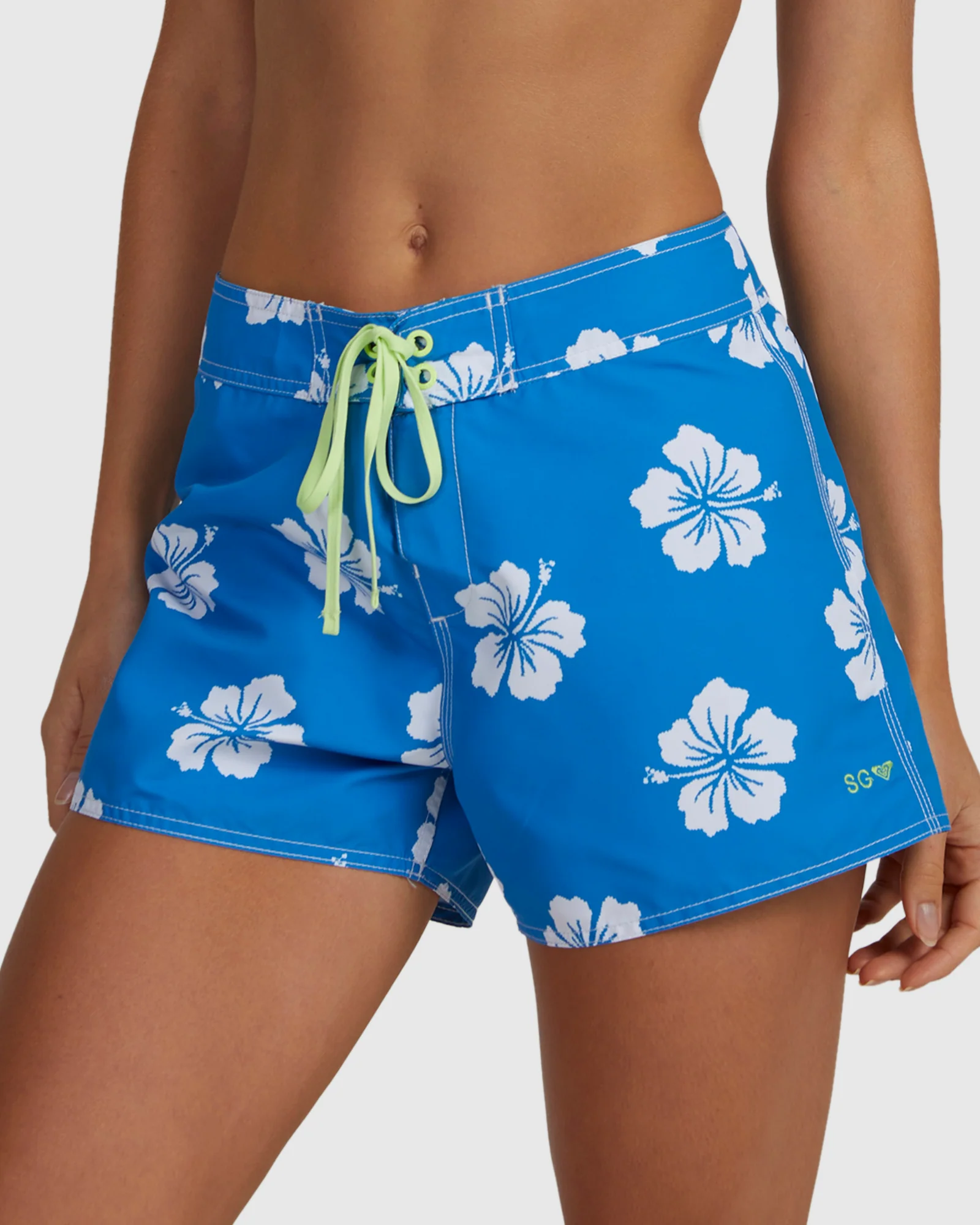 Womens Digi High Boardies Boardshorts - Image 2