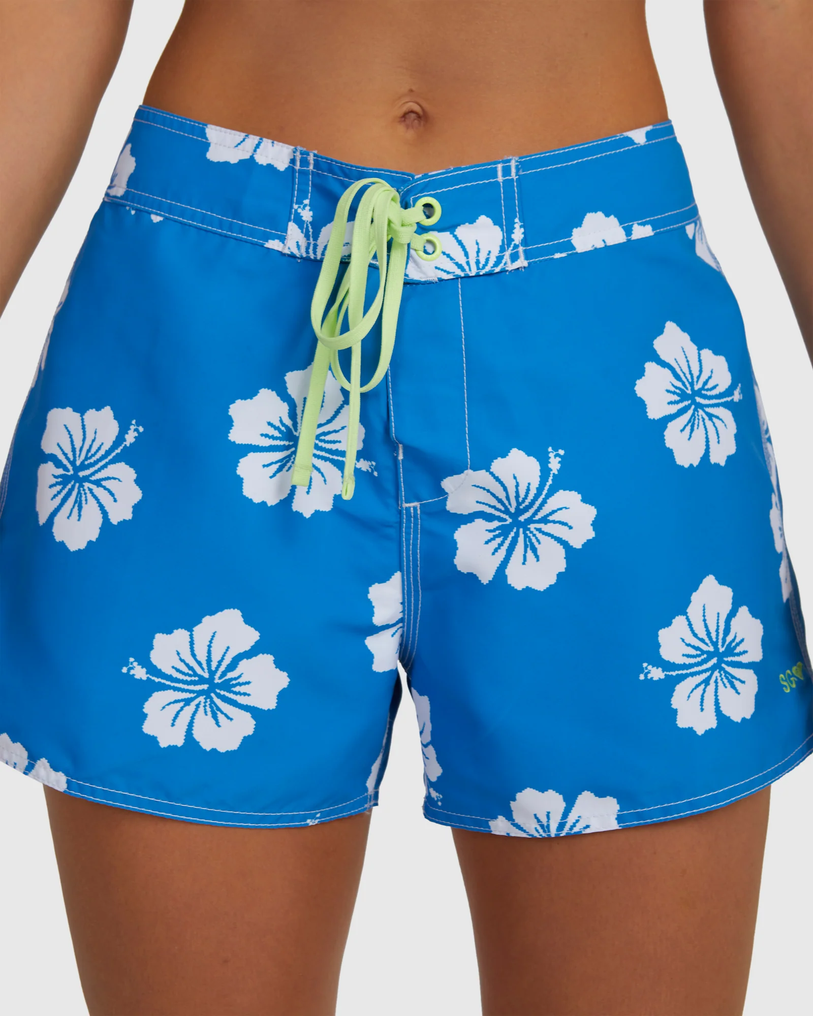 Womens Digi High Boardies Boardshorts - Image 4