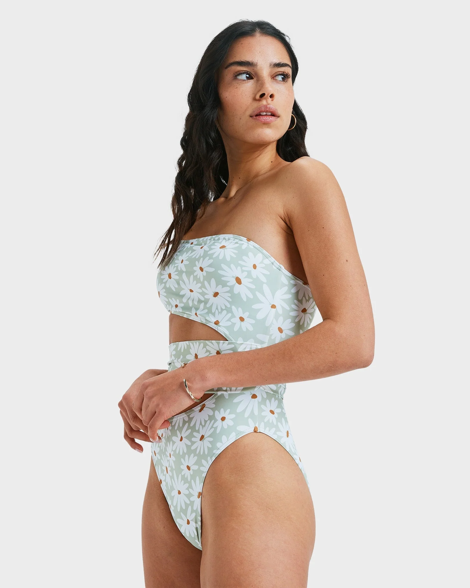 Womens Dream Floral On One Piece - Image 3