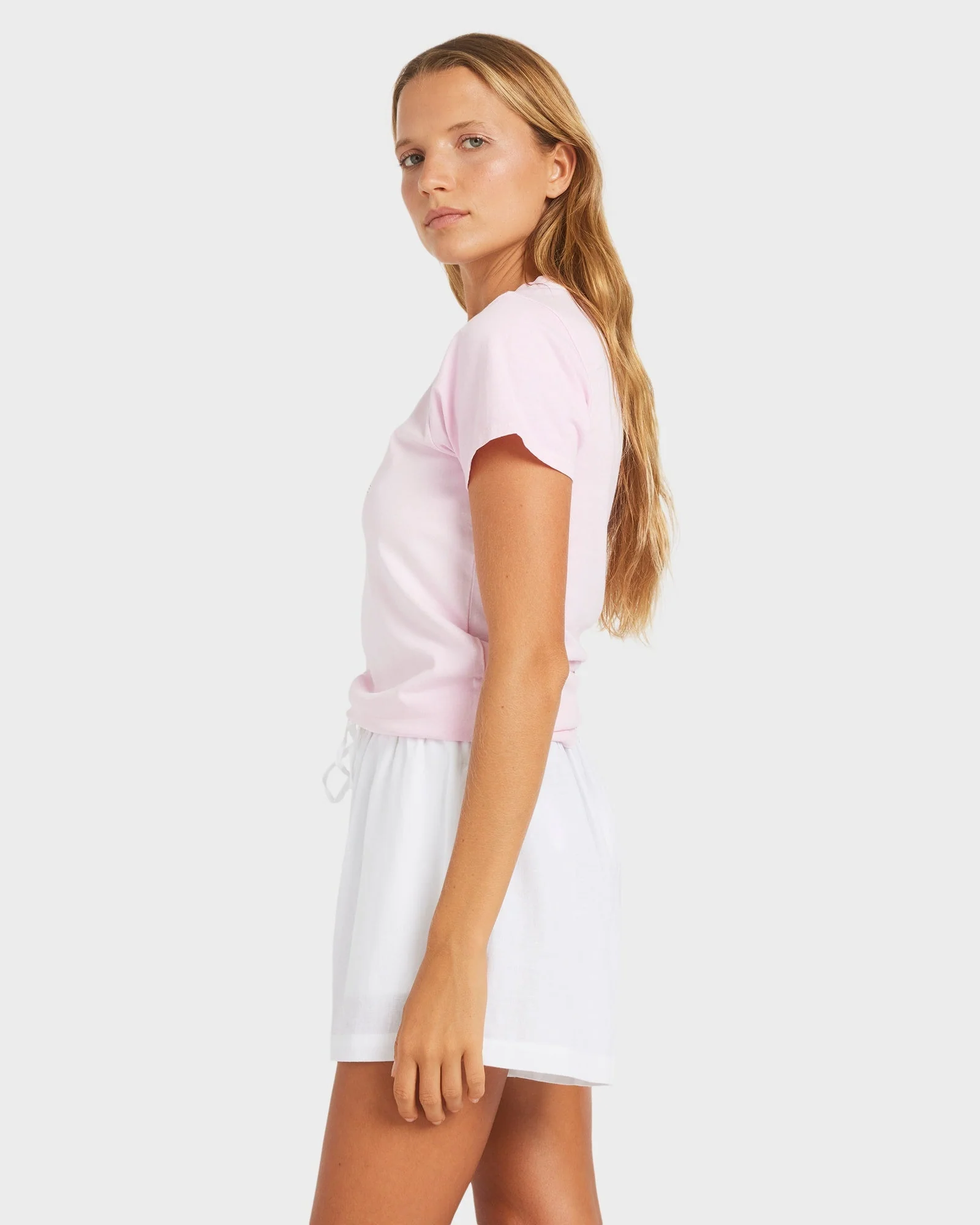 Womens Dreamer Elastic Waist Shorts - Image 3