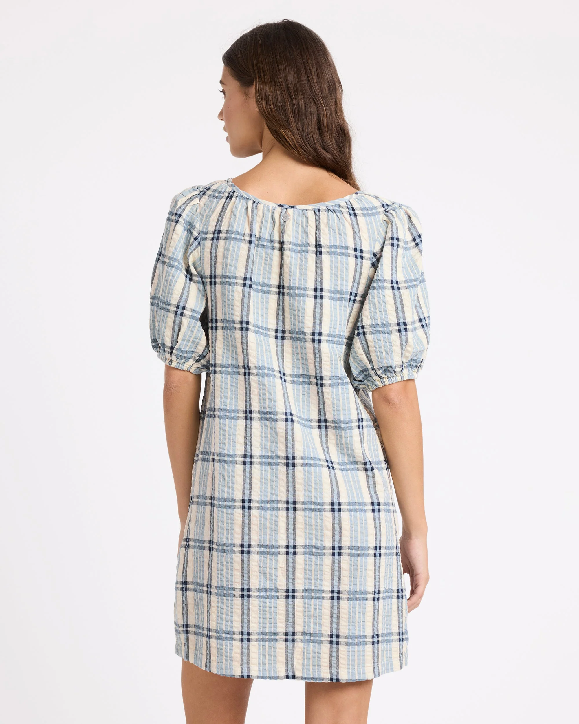 Womens Dyland Check Mini Dress - Image 3