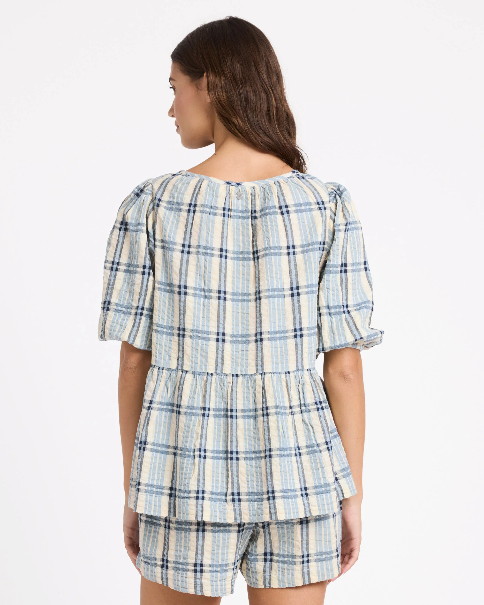 Womens Dyland Check Blouse - Image 2