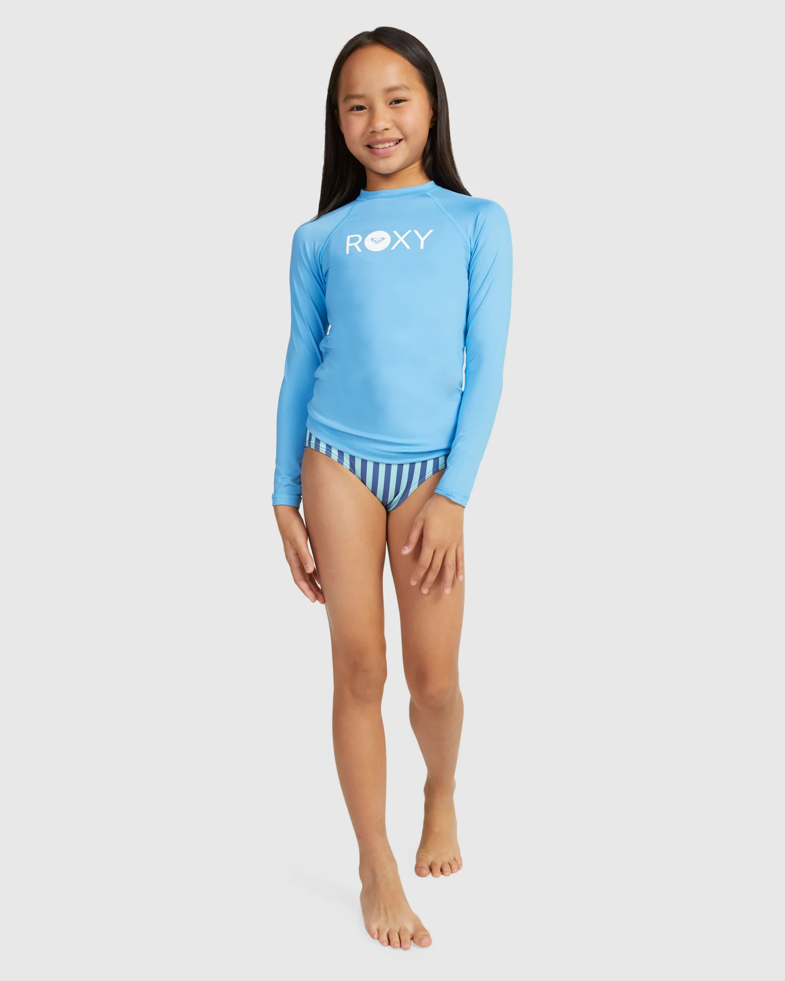 Girls Essential Ls Lycra Rashguard - Image 5