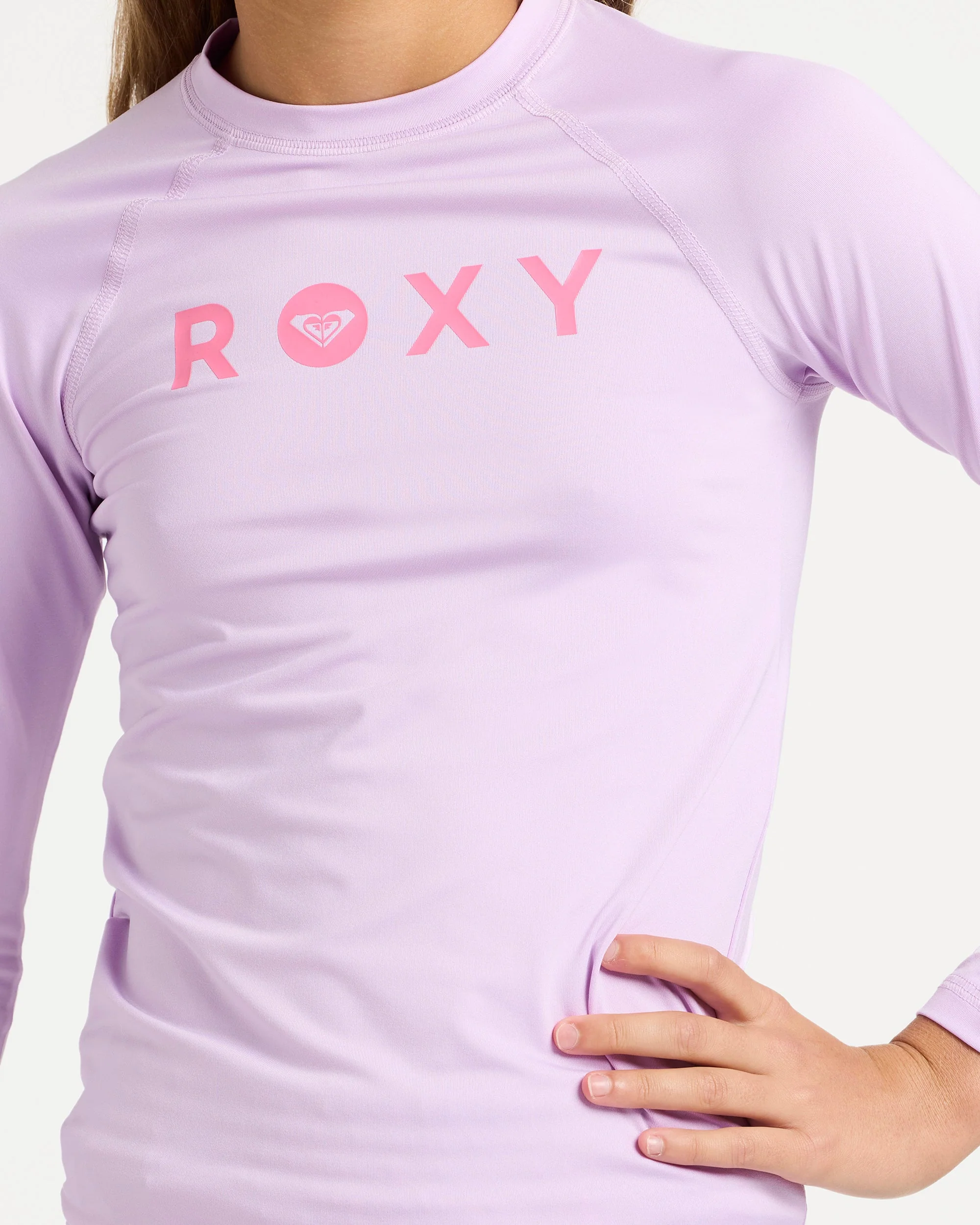 Girls 6-16 Essentials Long Sleeve Lycra Rash Vest - Image 4