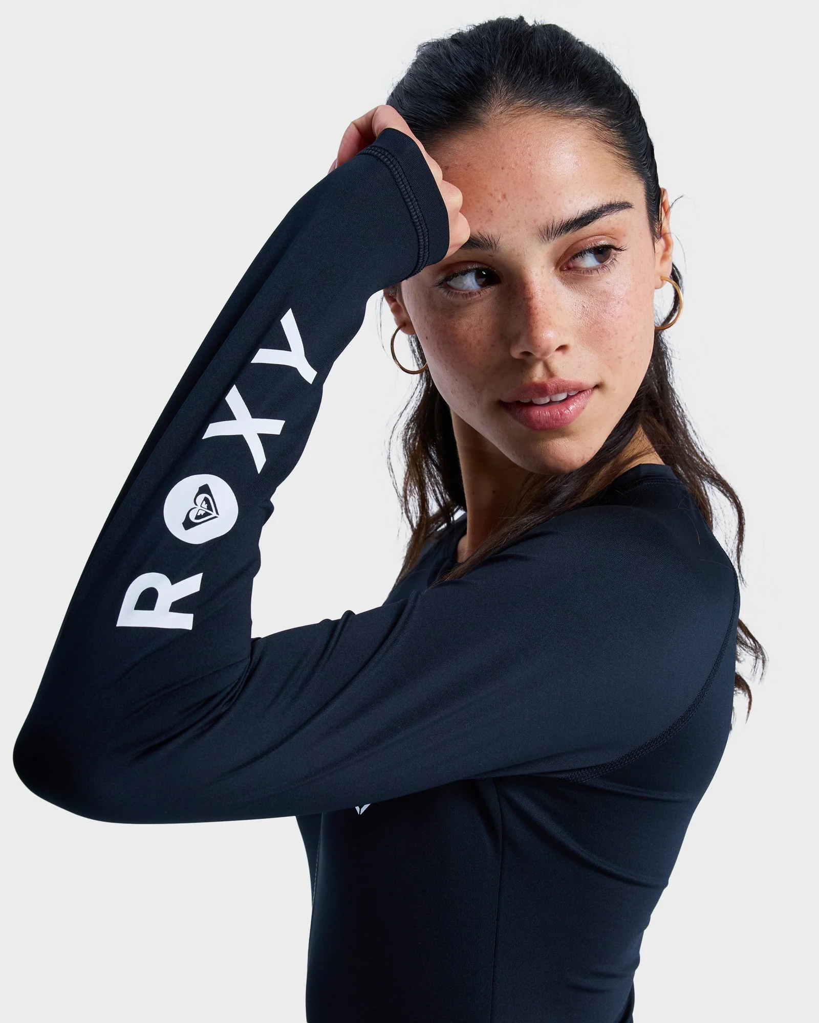 Womens Essentials Long Sleeve One Piece Rash Vest - Image 4