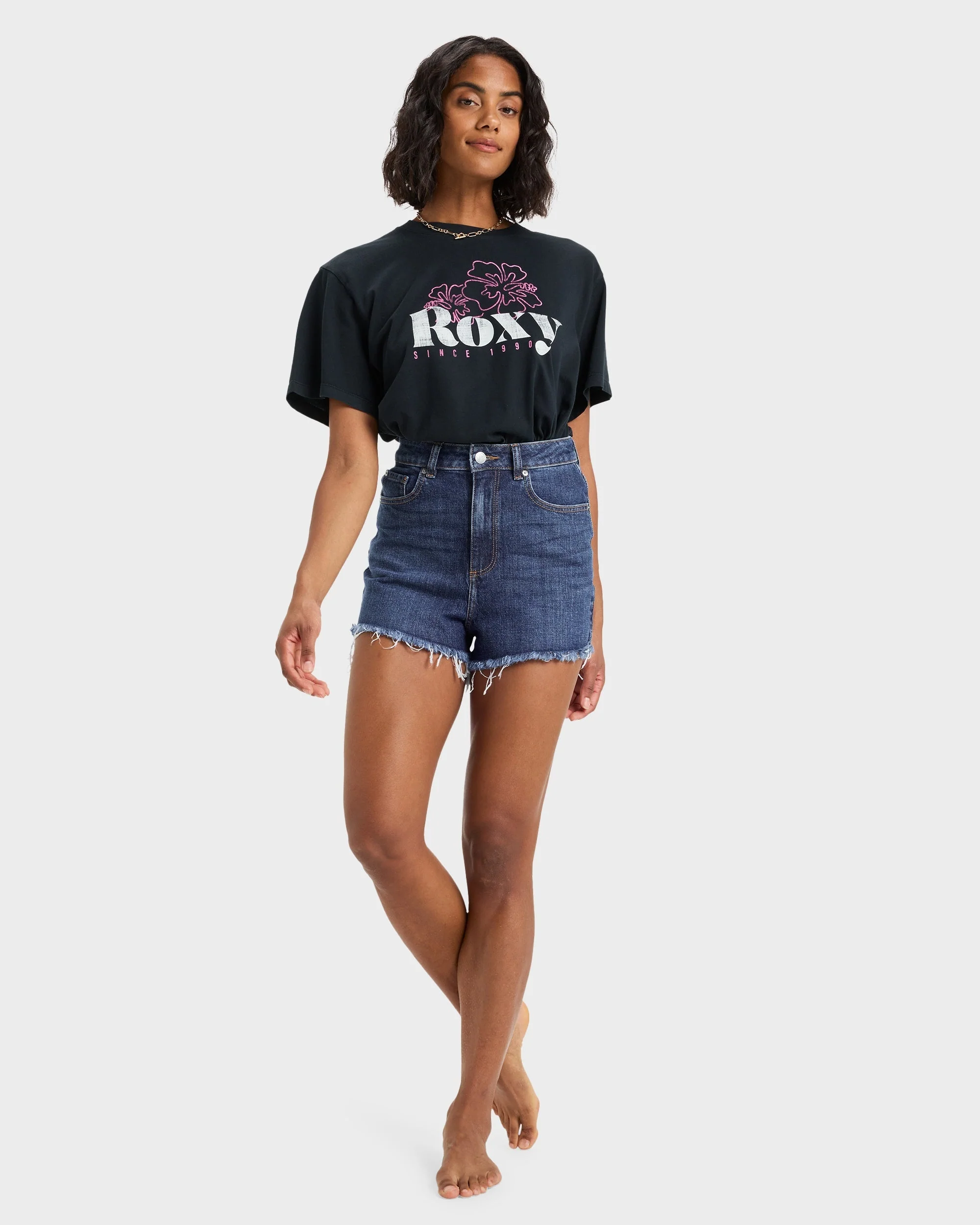 Womens Eva Denim Shorts - Image 5
