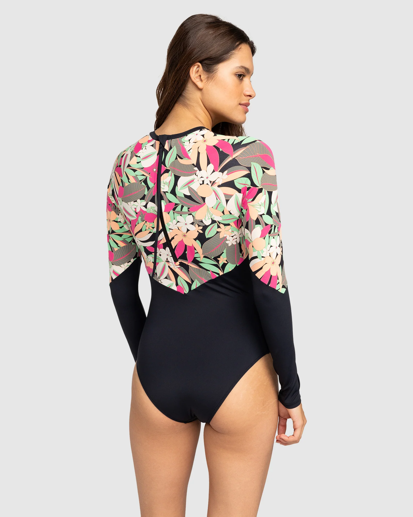 Womens Fashion Long Sleeve One Piece Swimsuit - Image 3