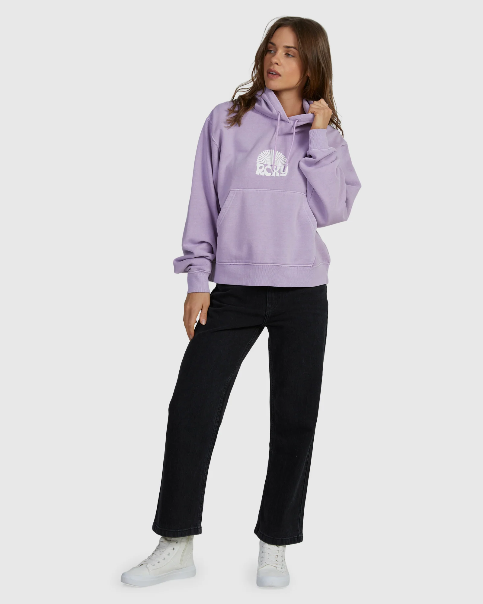 Womens First Day Oversized Pullover Hoodie - Image 5