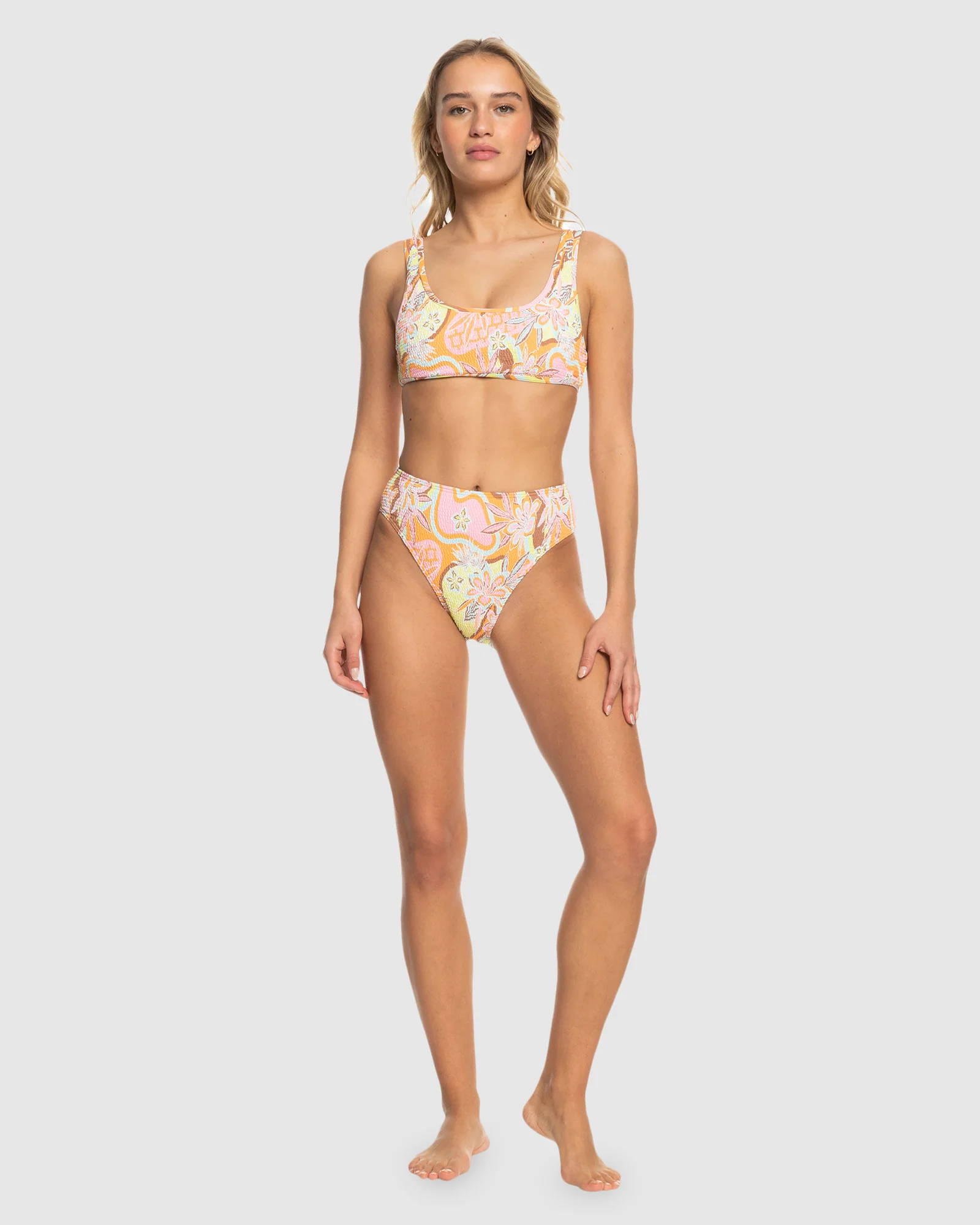 Womens Floraldelic Smock Mw Moderate Bikini Bottom - Image 4