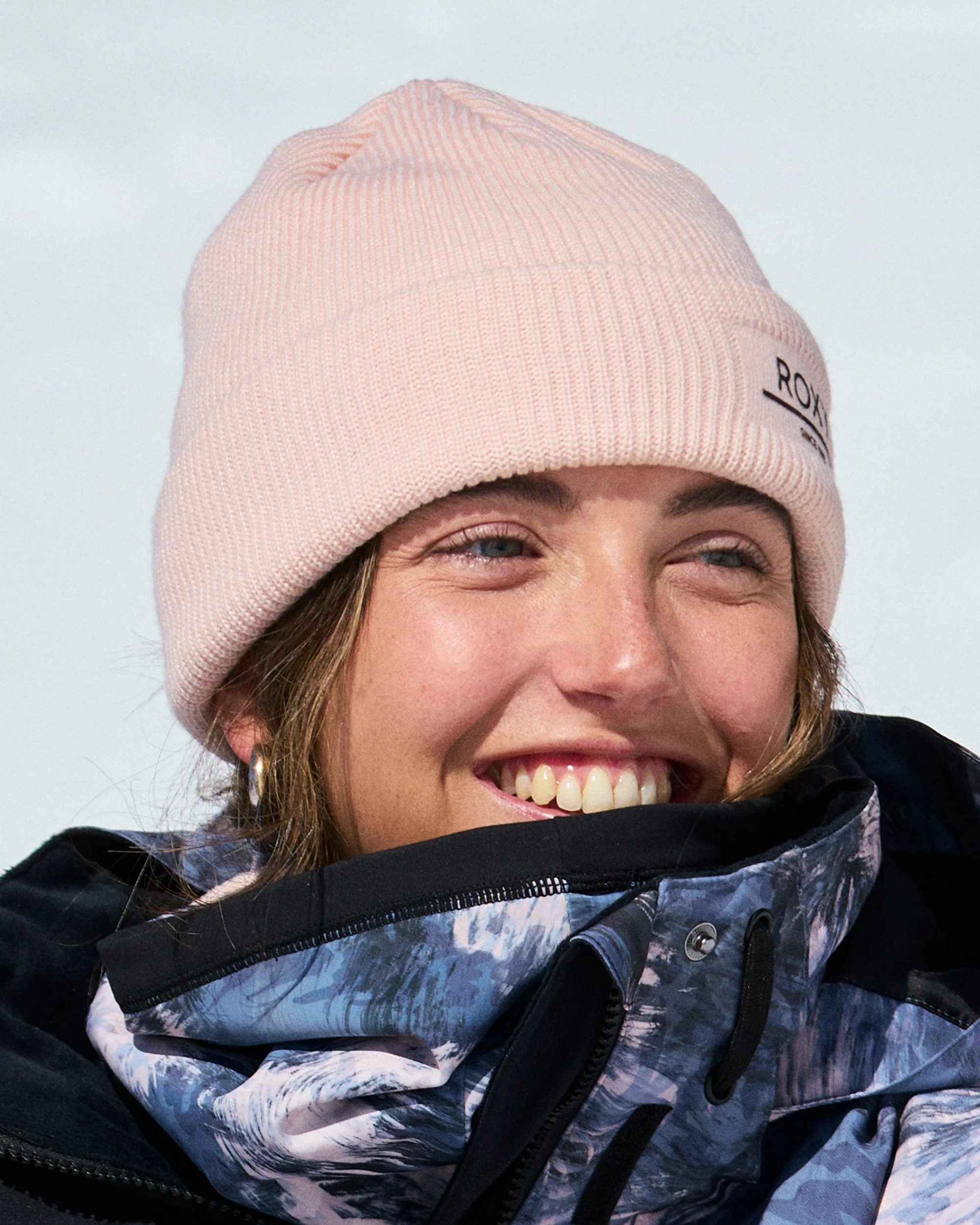 Womens Folker Rib Knit Beanie - Image 4