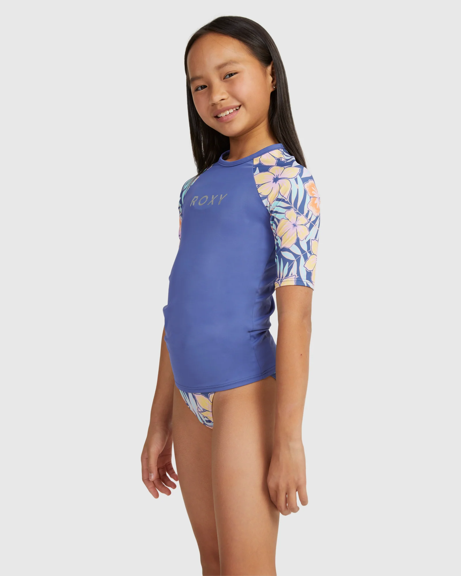 Girls Funky Palm Ss Lycra Rashguard - Image 2