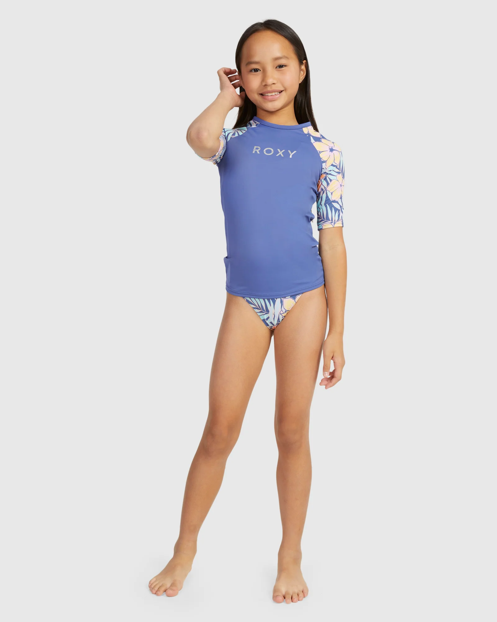 Girls Funky Palm Ss Lycra Rashguard - Image 5