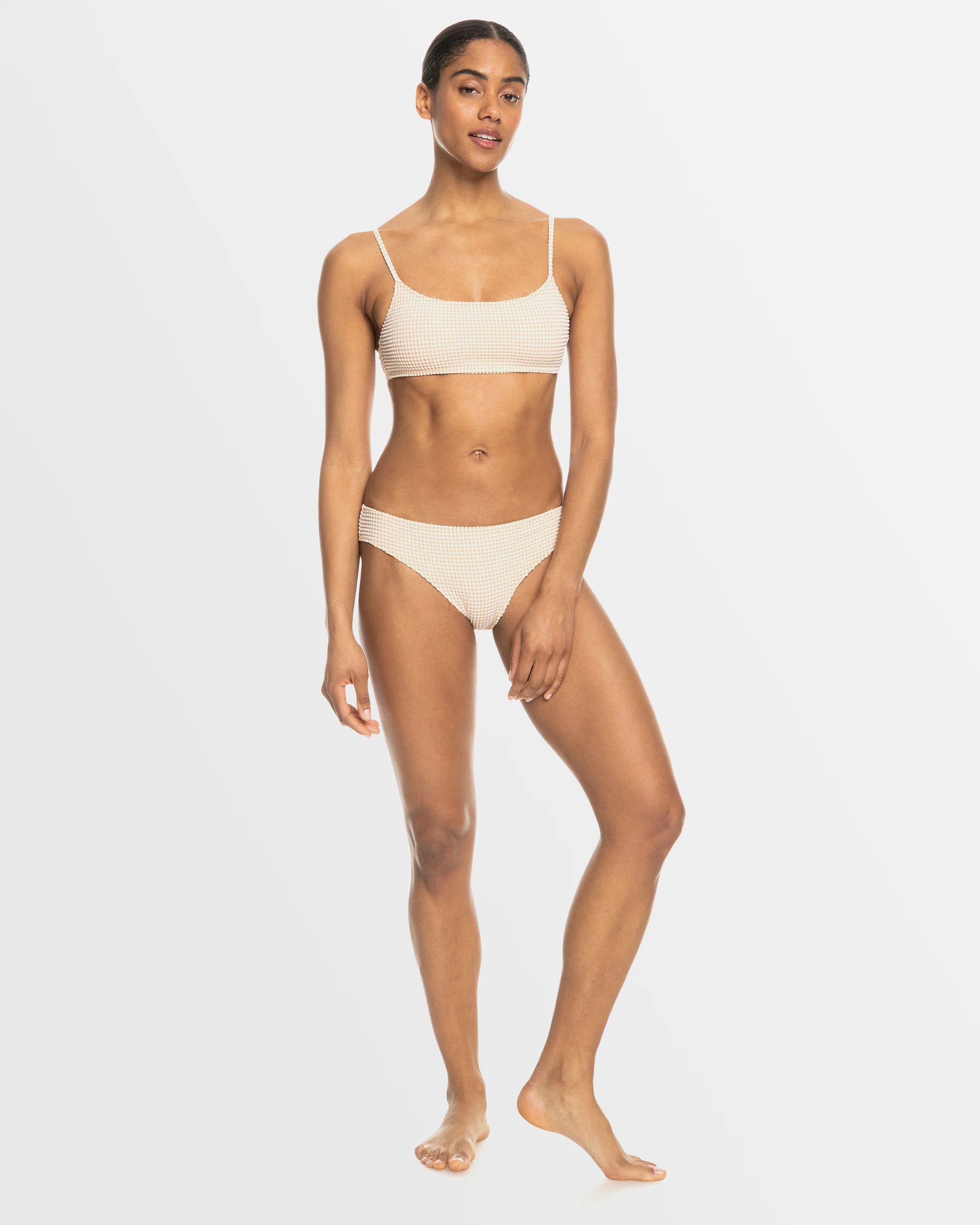 Womens Gingham Bralette Bikini Top - Image 4