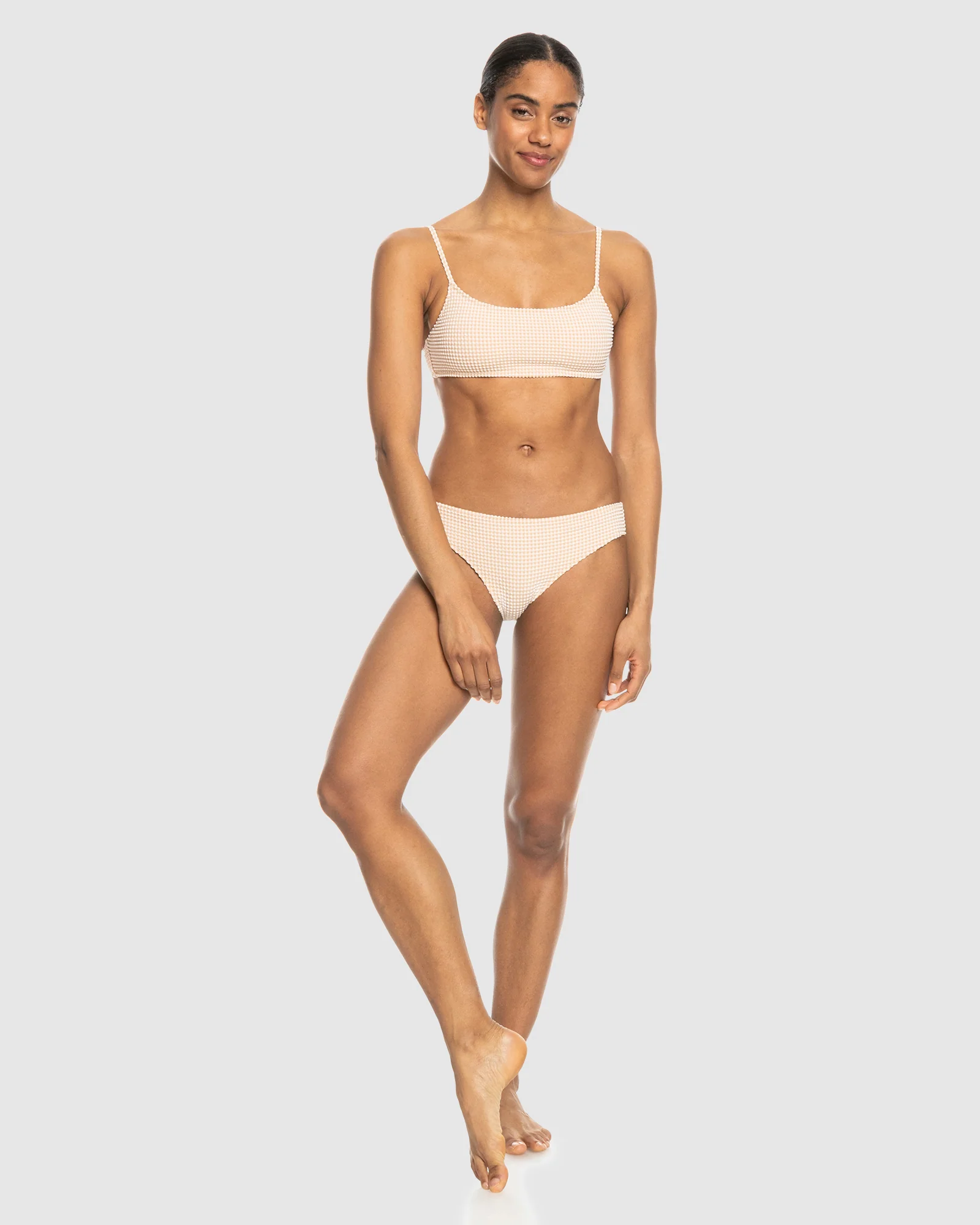 Womens Gingham Hipster Bikini Bottom - Image 5