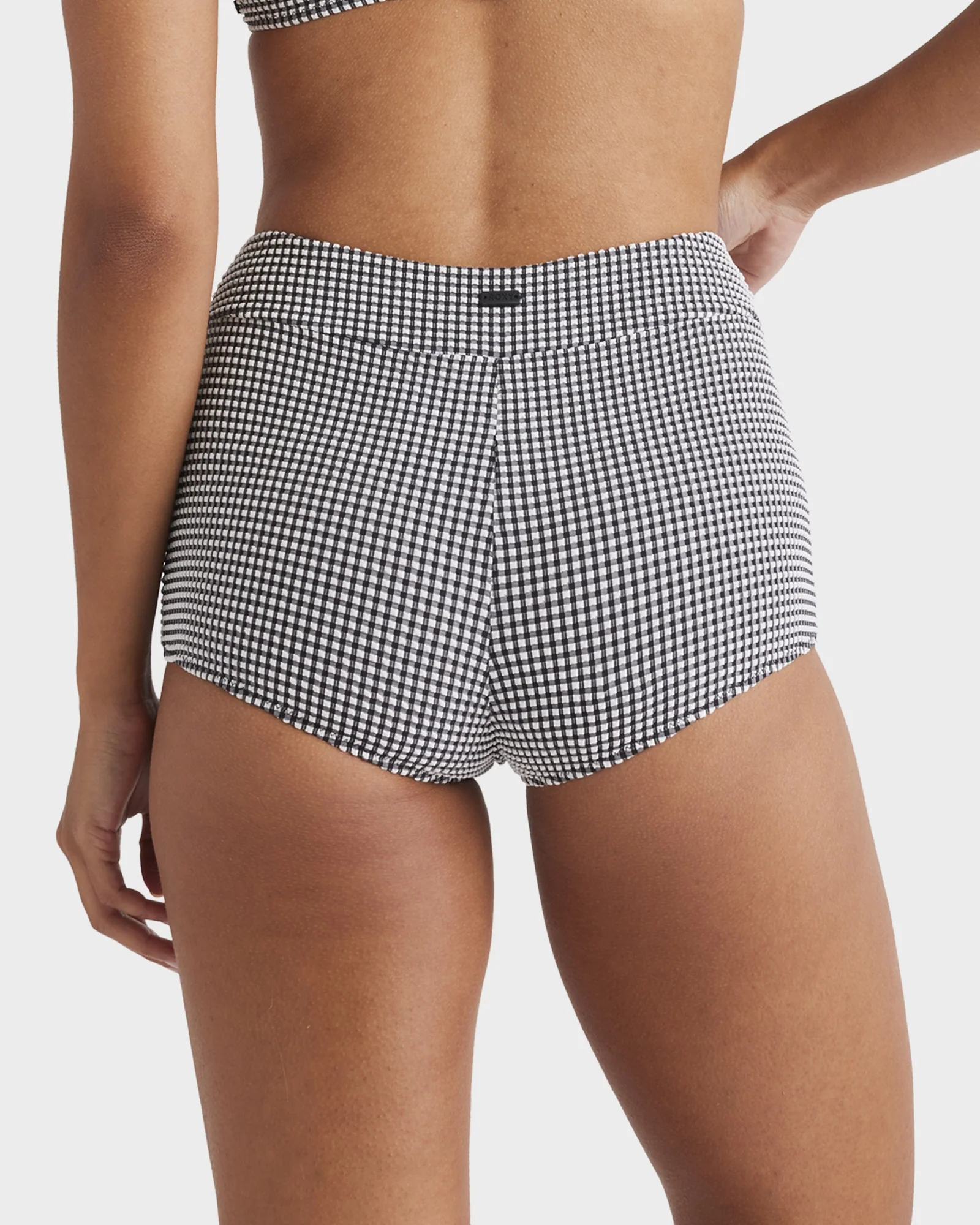 Womens Gingham Shorty Bikini Bottom - Image 6
