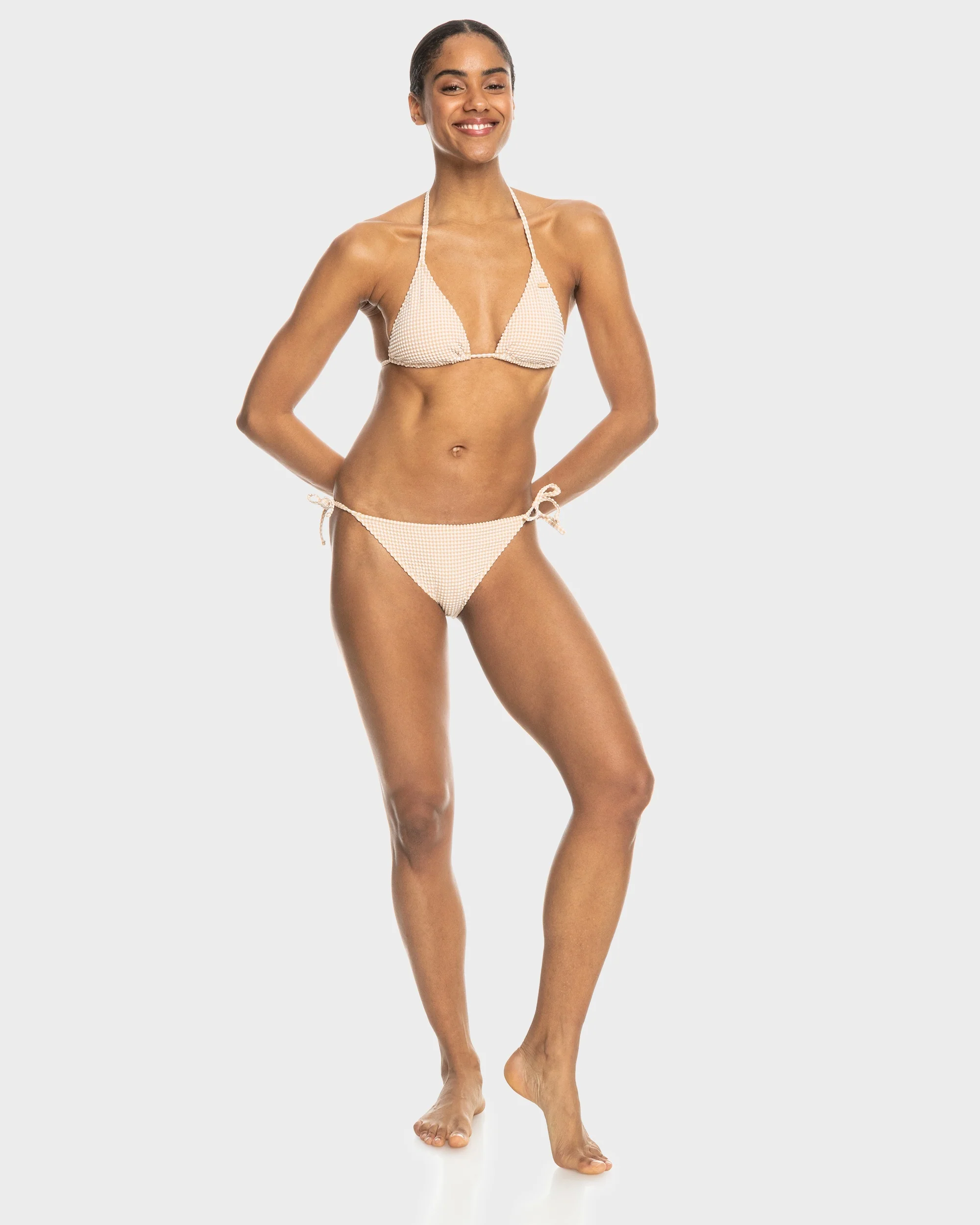Womens Gingham Tiki Tri Bikini Top - Image 4