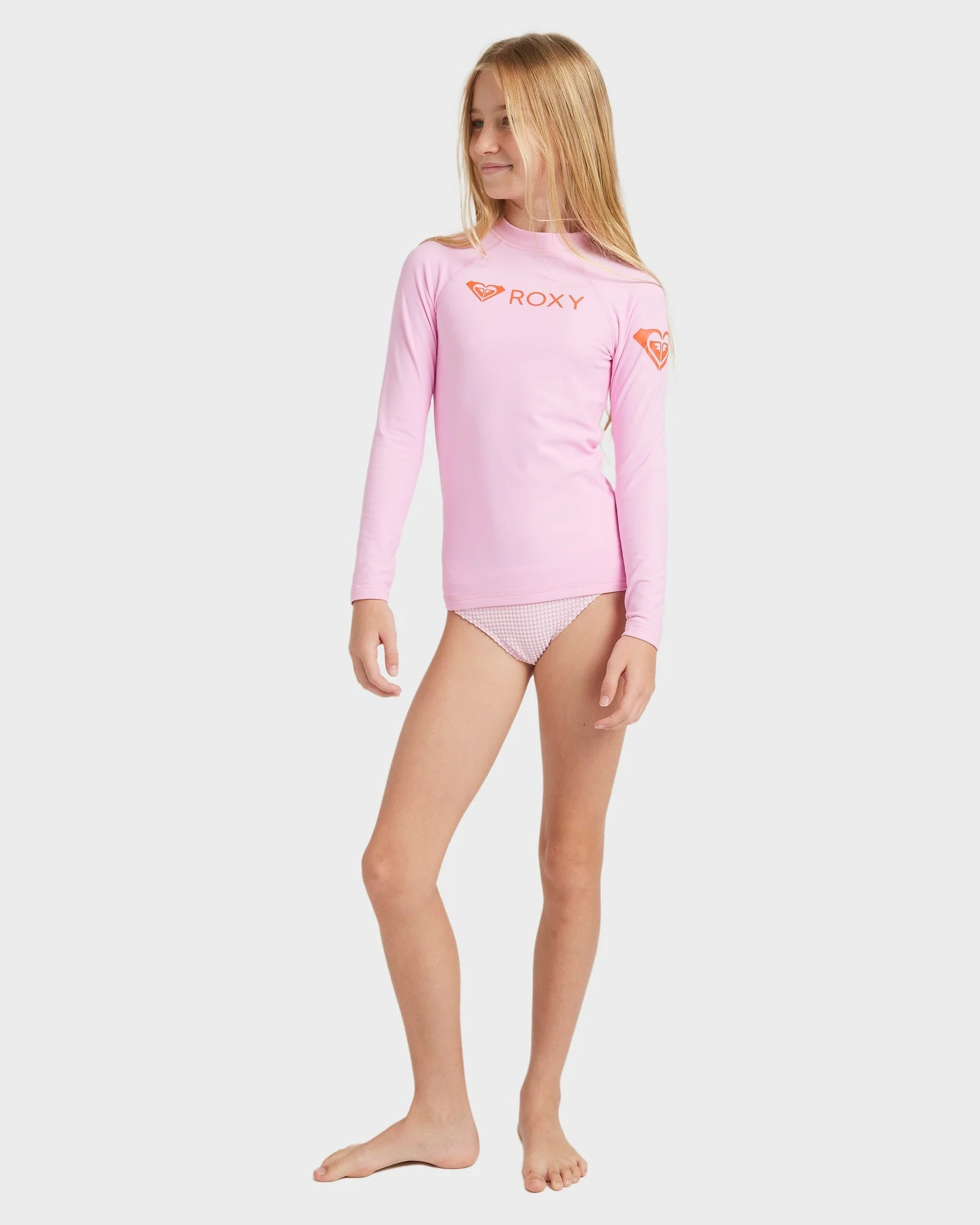 Girls 8-16 Heater Long Sleeve Rash Vest - Image 5