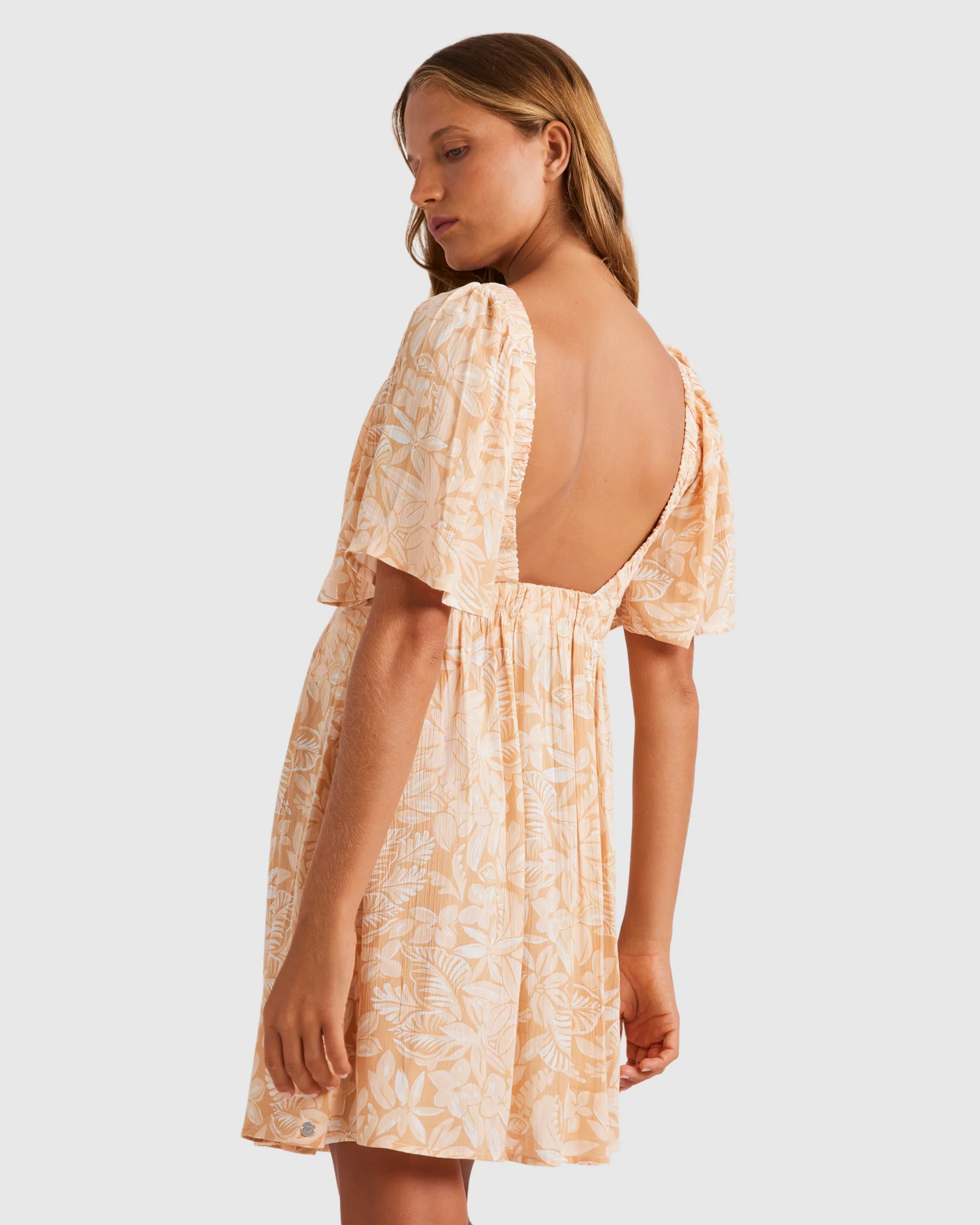 Womens Golden Dawn Mini Dress - Image 3