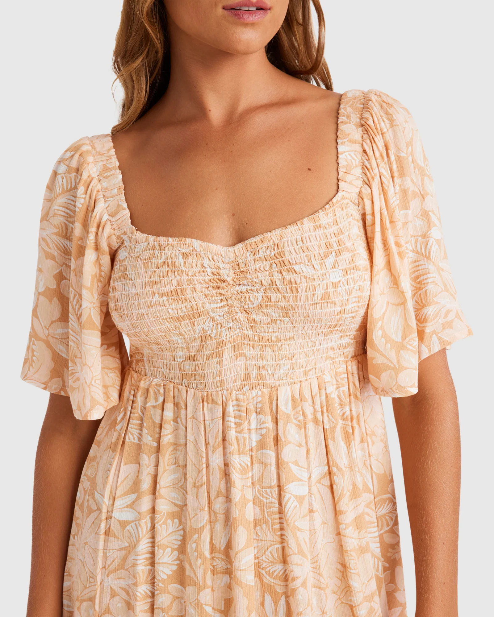 Womens Golden Dawn Mini Dress - Image 4