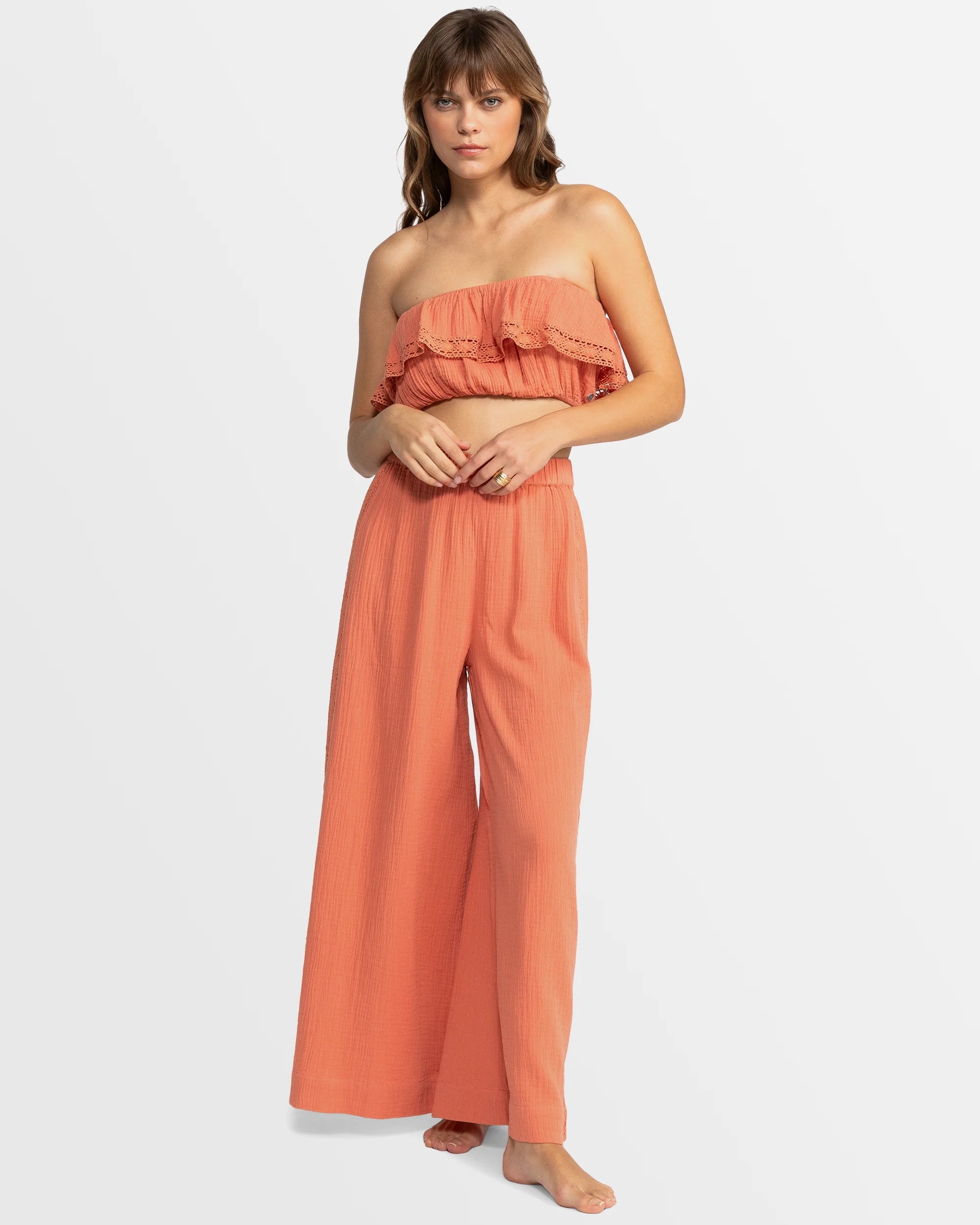 Womens Golden Tropic Halter Top - Image 3