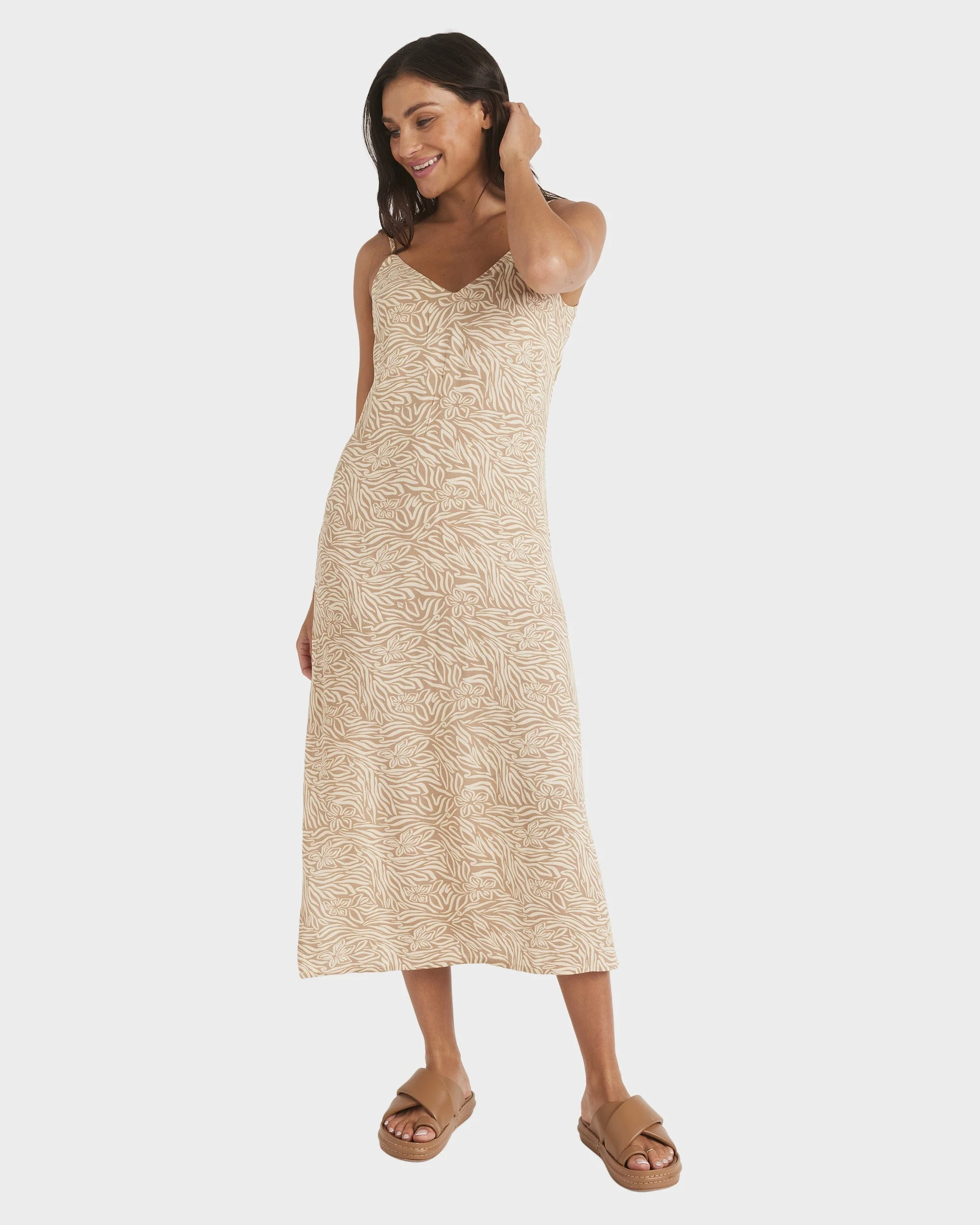 Womens Gone WIld Stay Sunny Midi Dress - Image 5