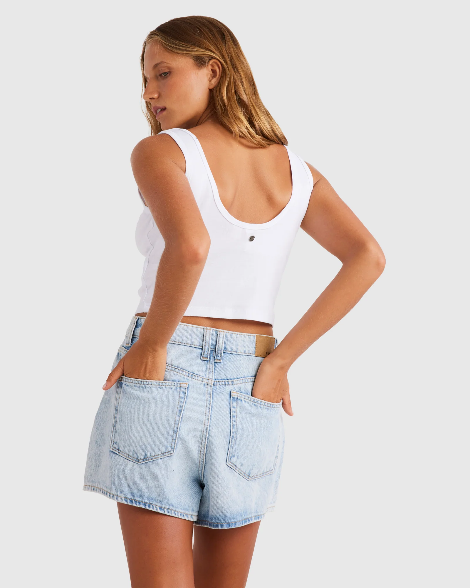 Womens Haleiwa Moments Dive In Rj Rib Knit Tank Top - Image 3