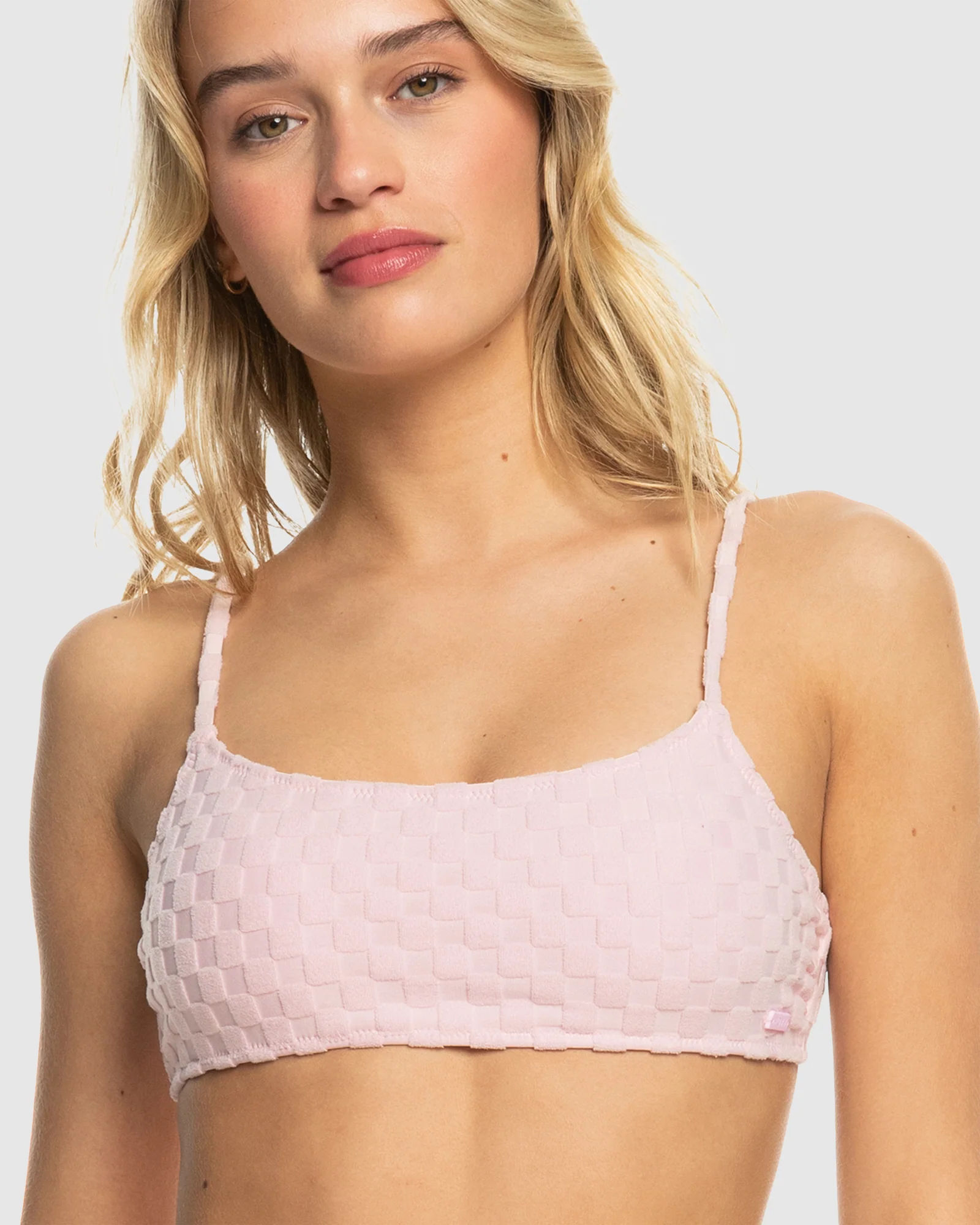 Womens Happy Terry Bralette Bikini Top - Image 3
