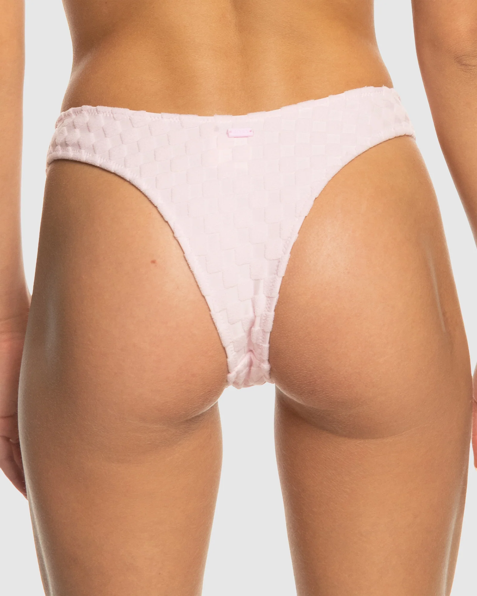 Womens Happy Terry High Leg Cheeky Bikini Bottom - Image 3