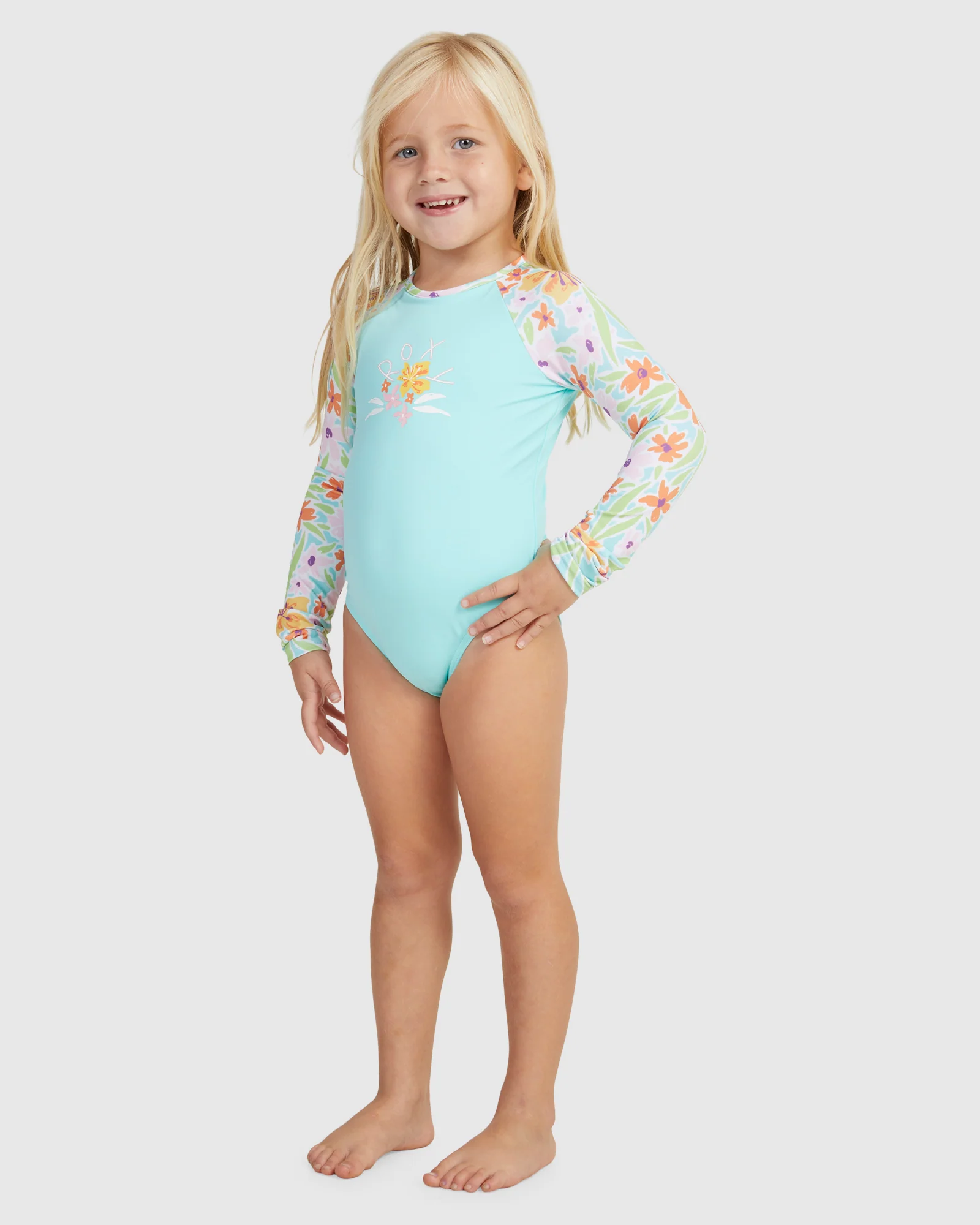 Girls Hawaiian Spirit Onesie Rashguard - Image 2