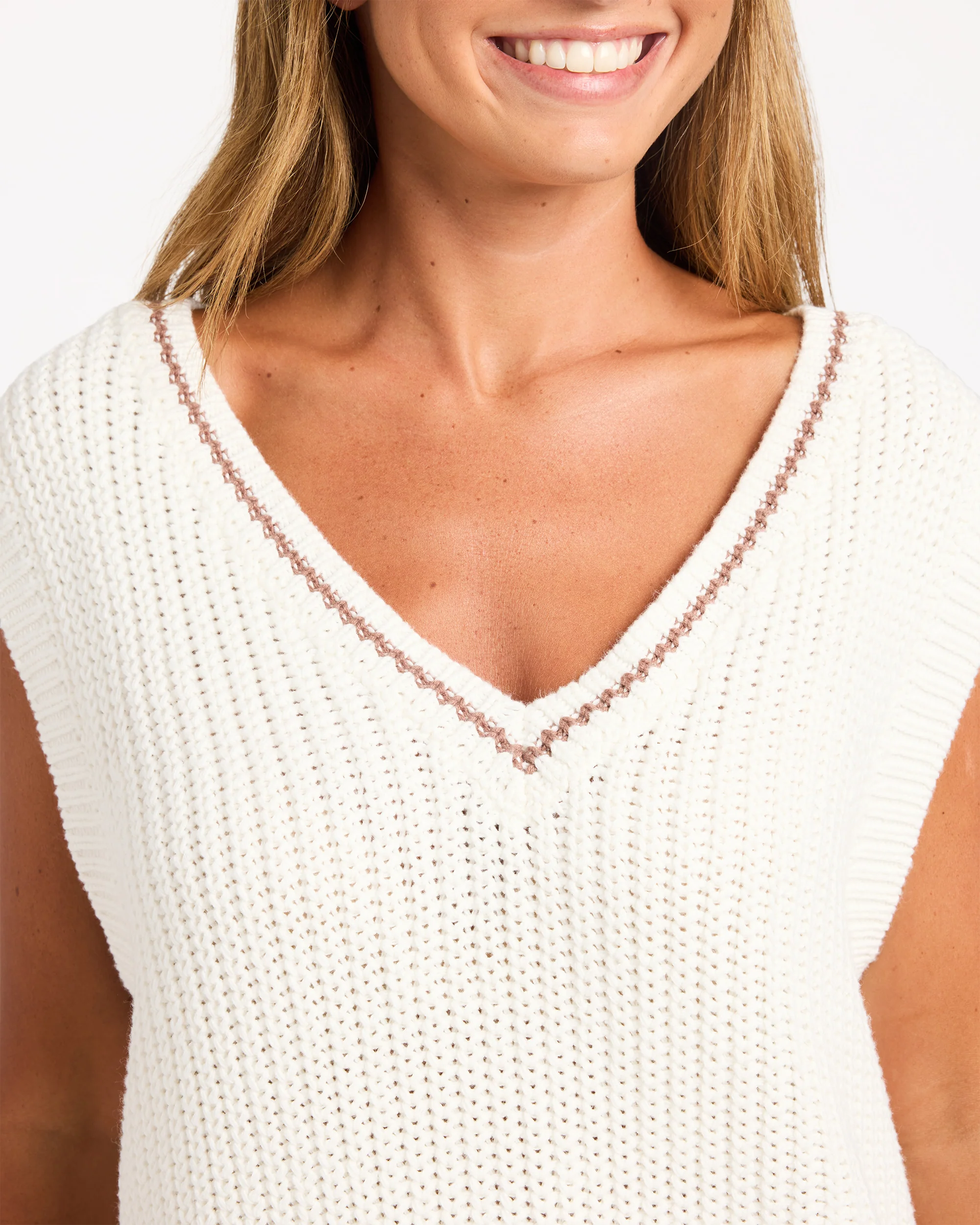 Womens Hazy Light Knitted Vest - Image 4