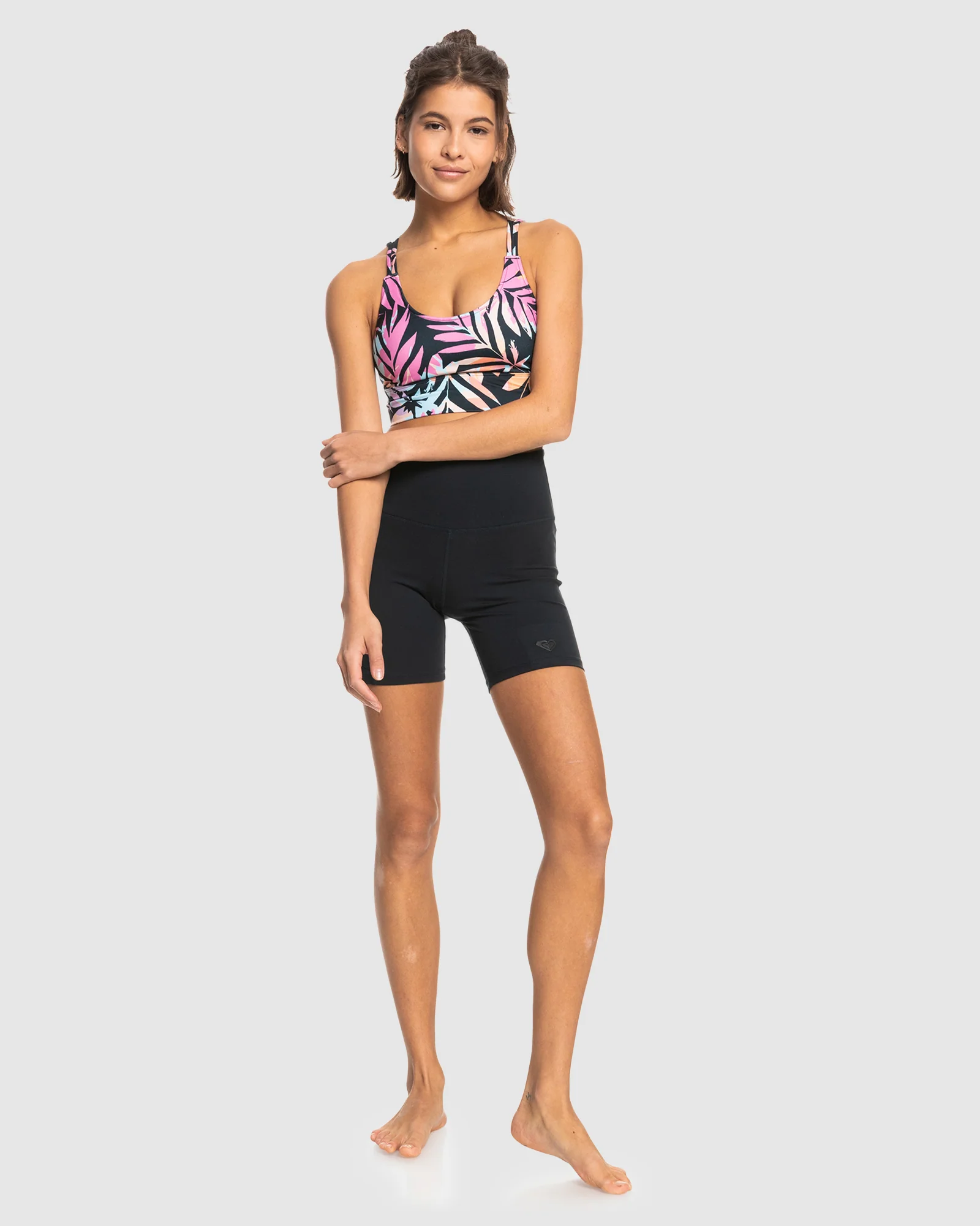 Womens Heart Into It Biker Shorts - Image 5