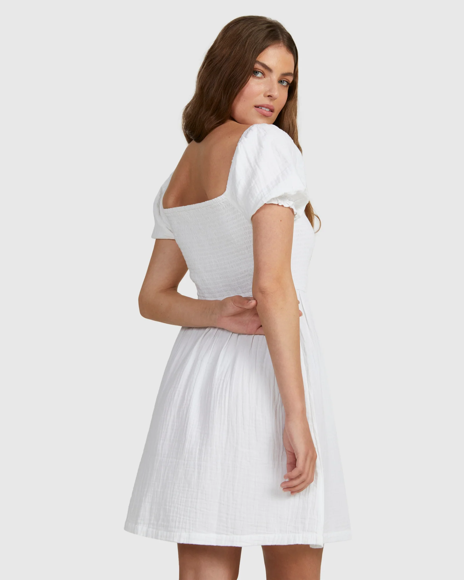 Womens Hello Mini Again Dress - Image 3
