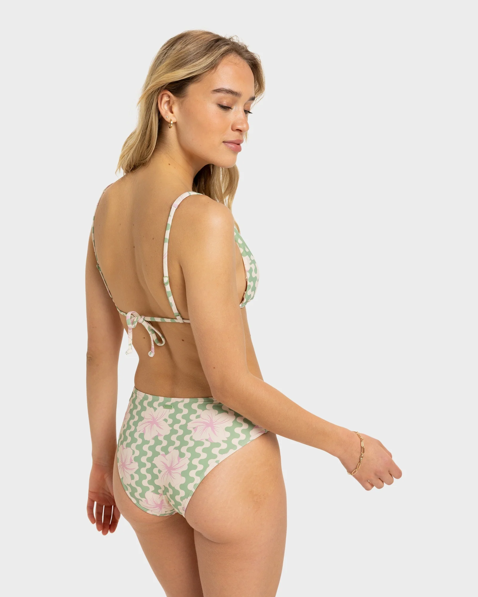 Womens Hibiscus Daze Midwaist Bikini Bottom - Image 3