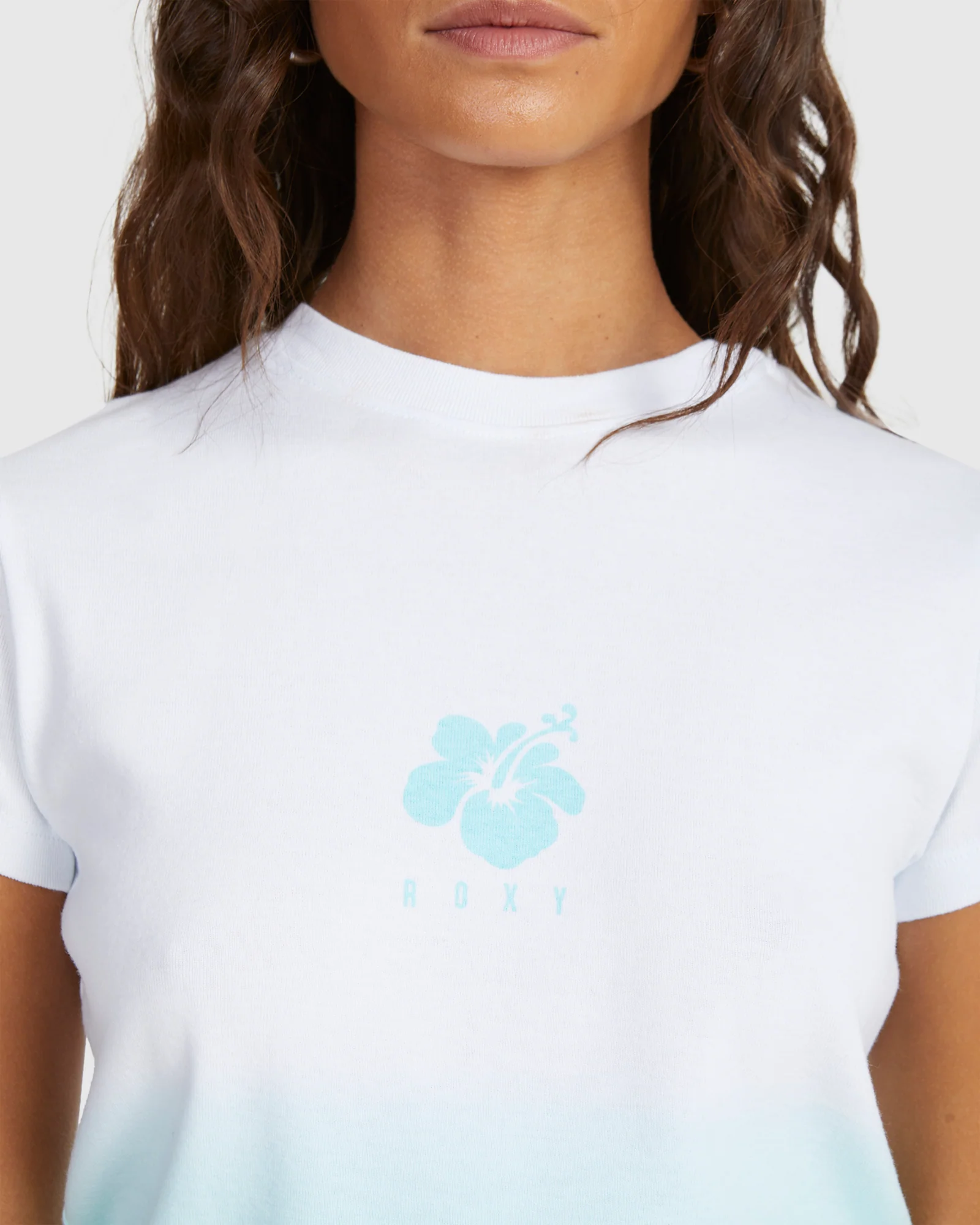 Womens Hibiscus Dip Baby T T-Shirt - Image 4