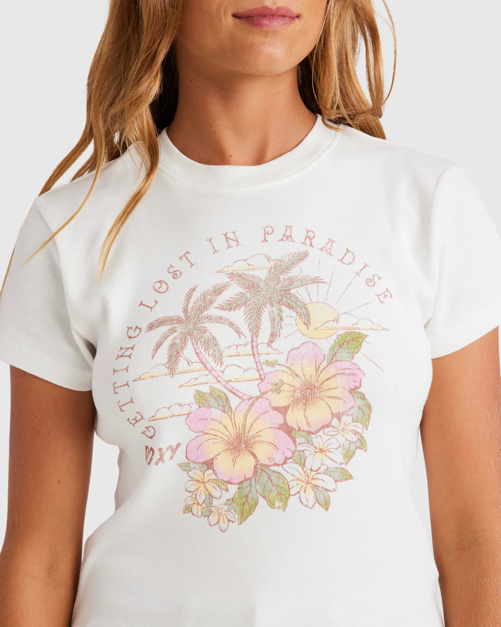 Womens Hibiscus Paradise Tank Top - Image 4