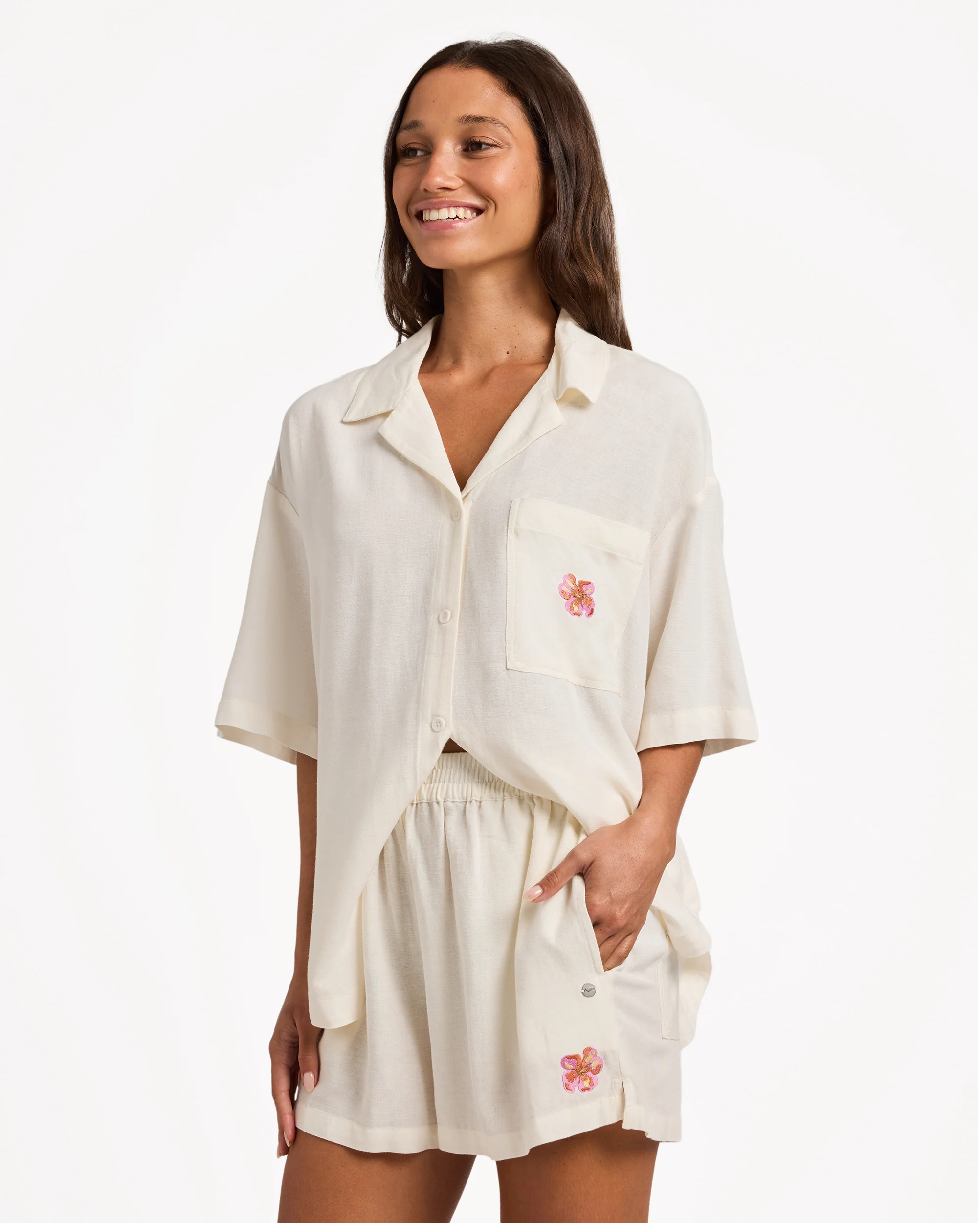 Womens Hibiscus Shirt - Image 3