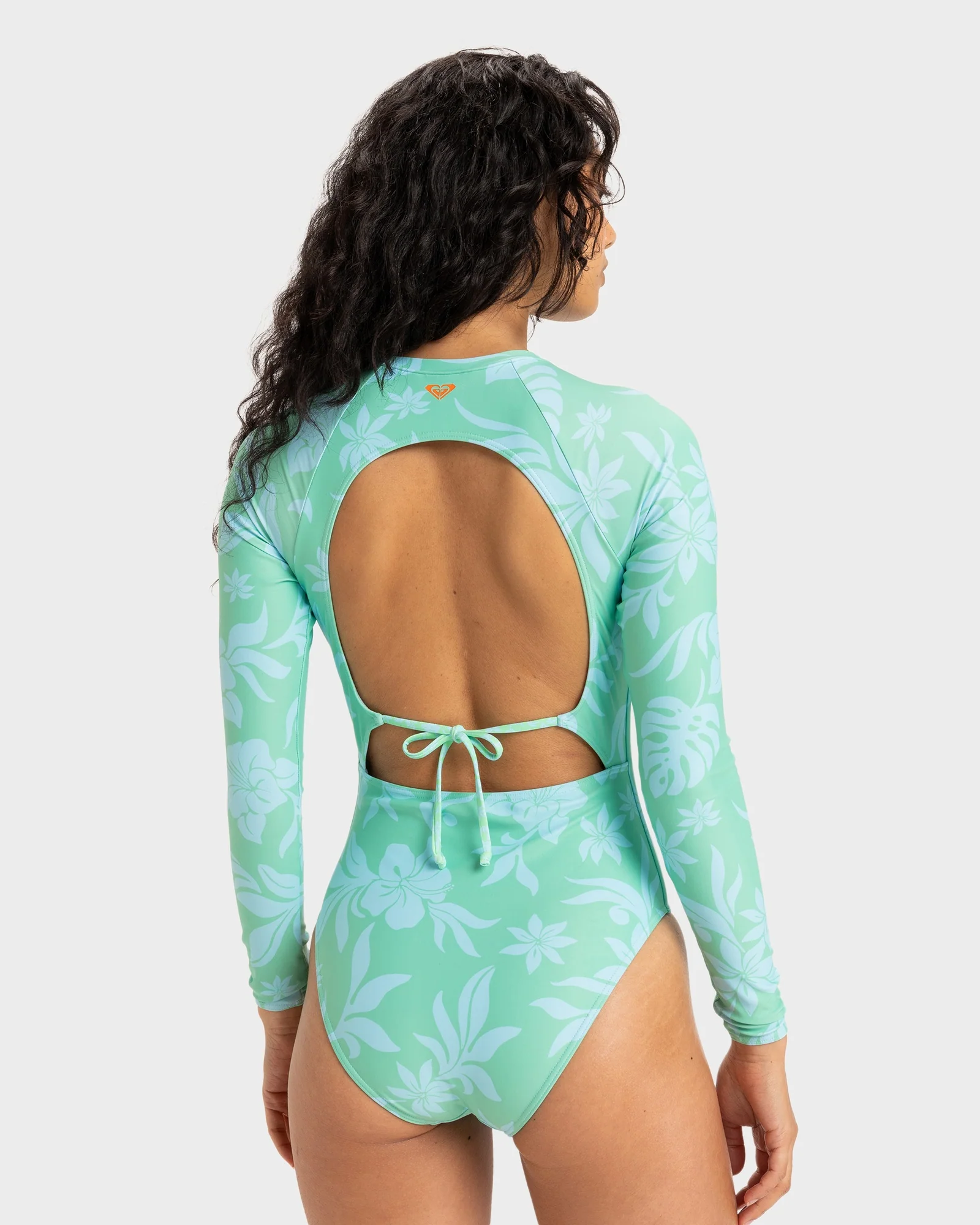 Womens Hula Hibiscus One Piece Swimsuit - Image 3