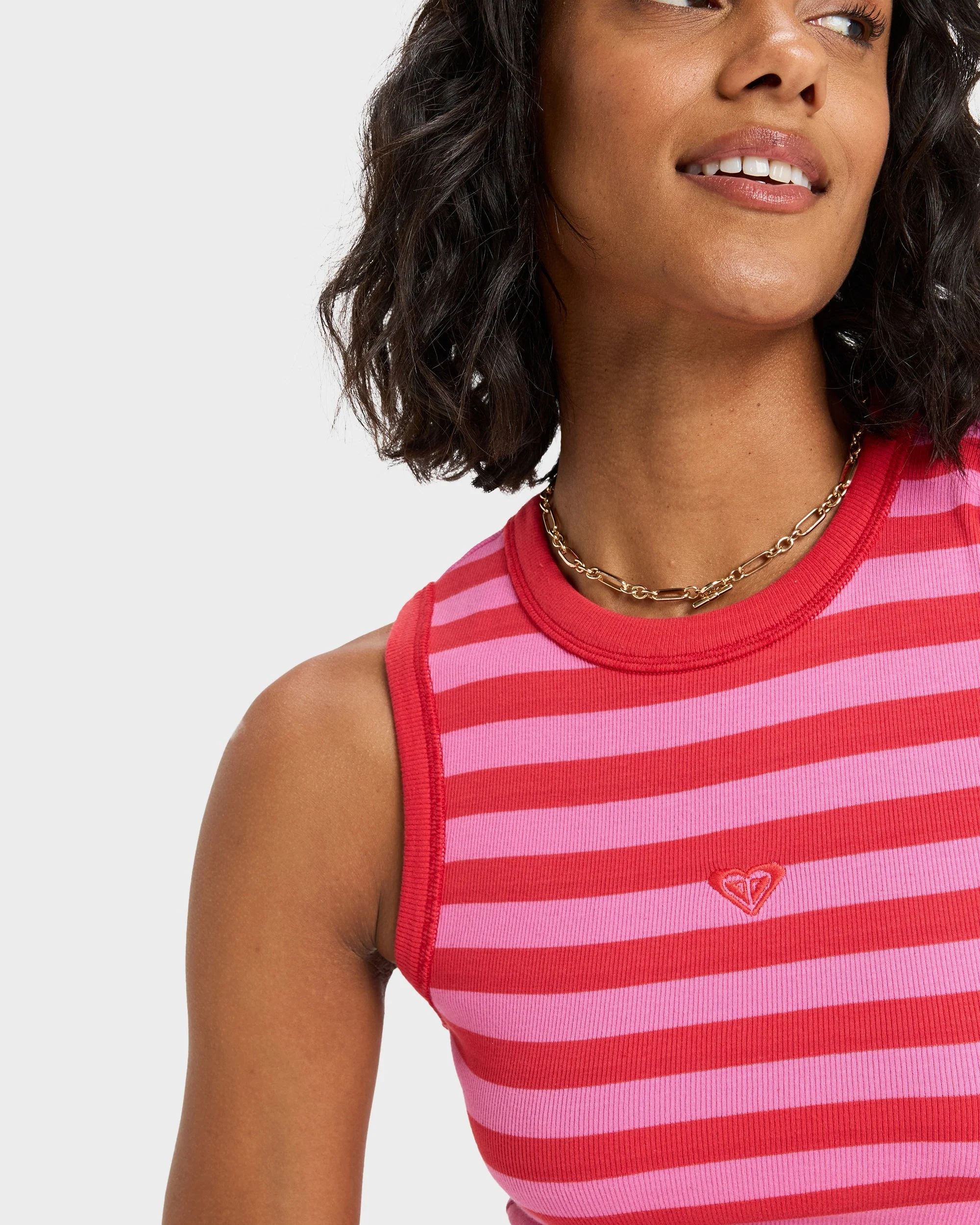 Womens Iconic Days Stripes Tank Top - Image 4