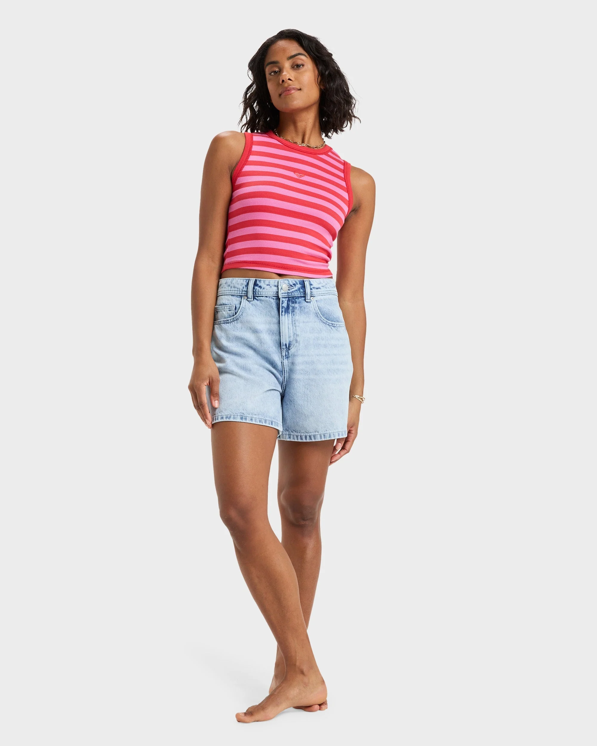 Womens Iconic Days Stripes Tank Top - Image 6
