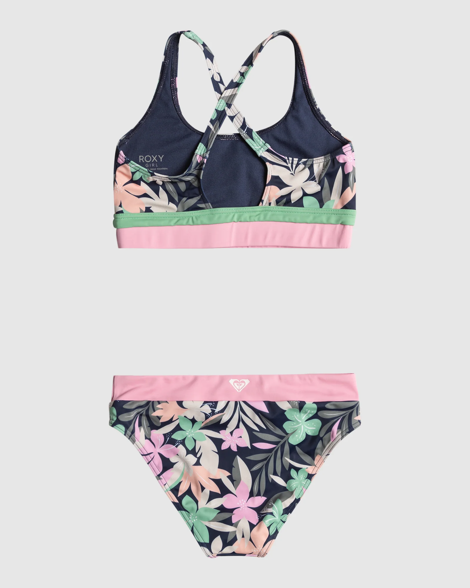 Girls 7-16 Ilacabo Active Crop Top Two-Piece Bikini Set - Image 2