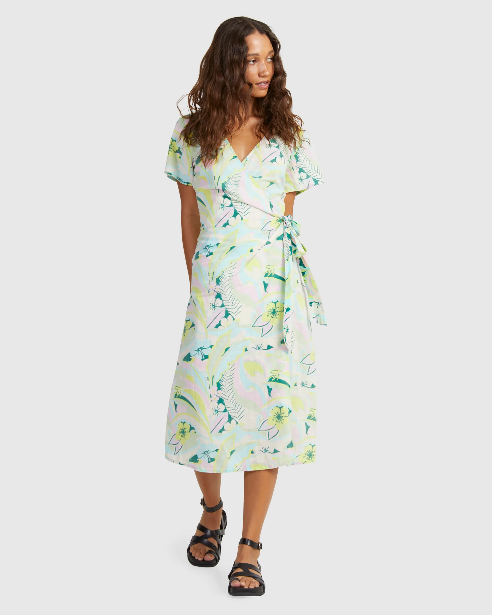 Womens Indigo Sand Wrap Ii Dress - Image 5
