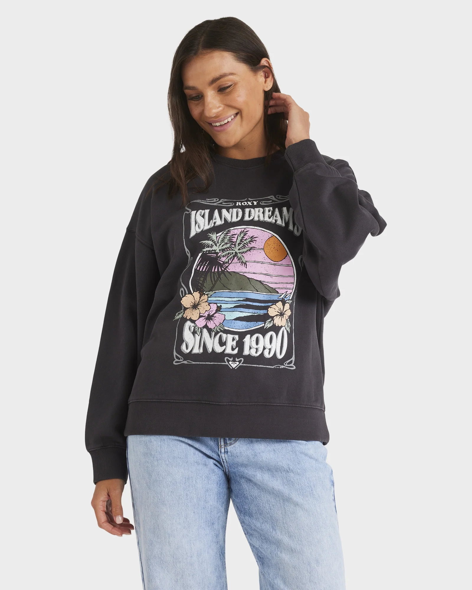 Womens Island Dreaming Crew Neck - Image 2