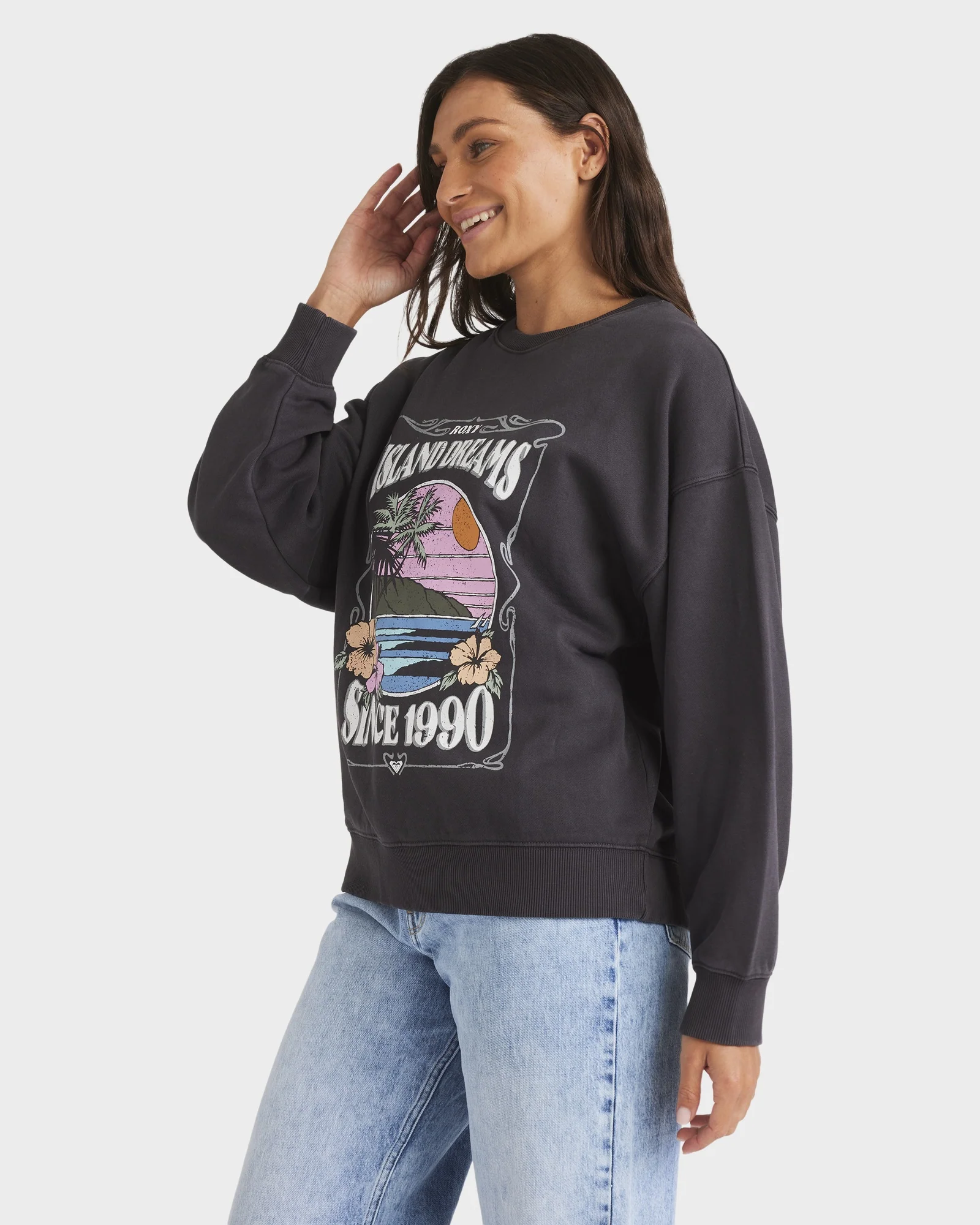 Womens Island Dreaming Crew Neck - Image 3