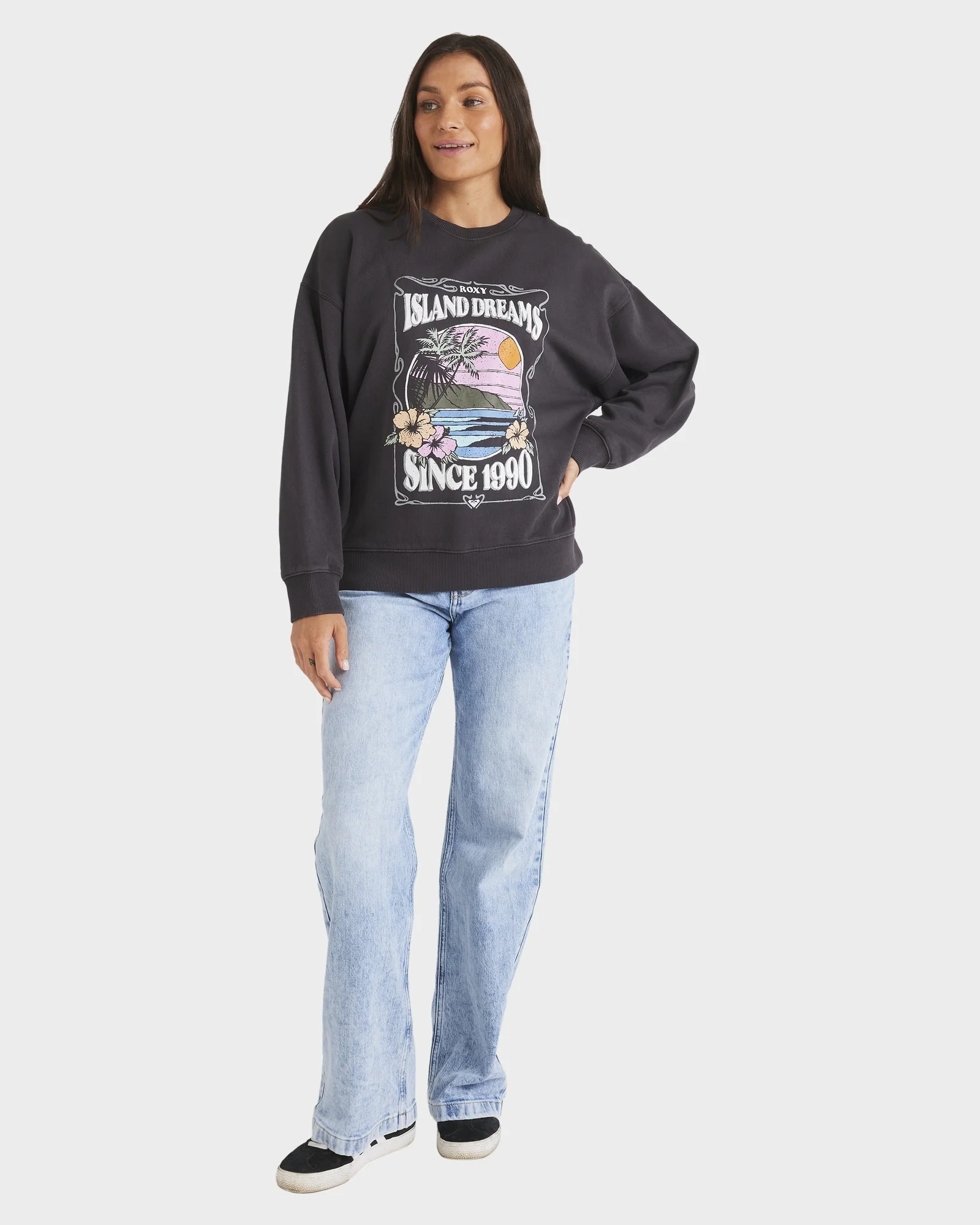 Womens Island Dreaming Crew Neck - Image 6