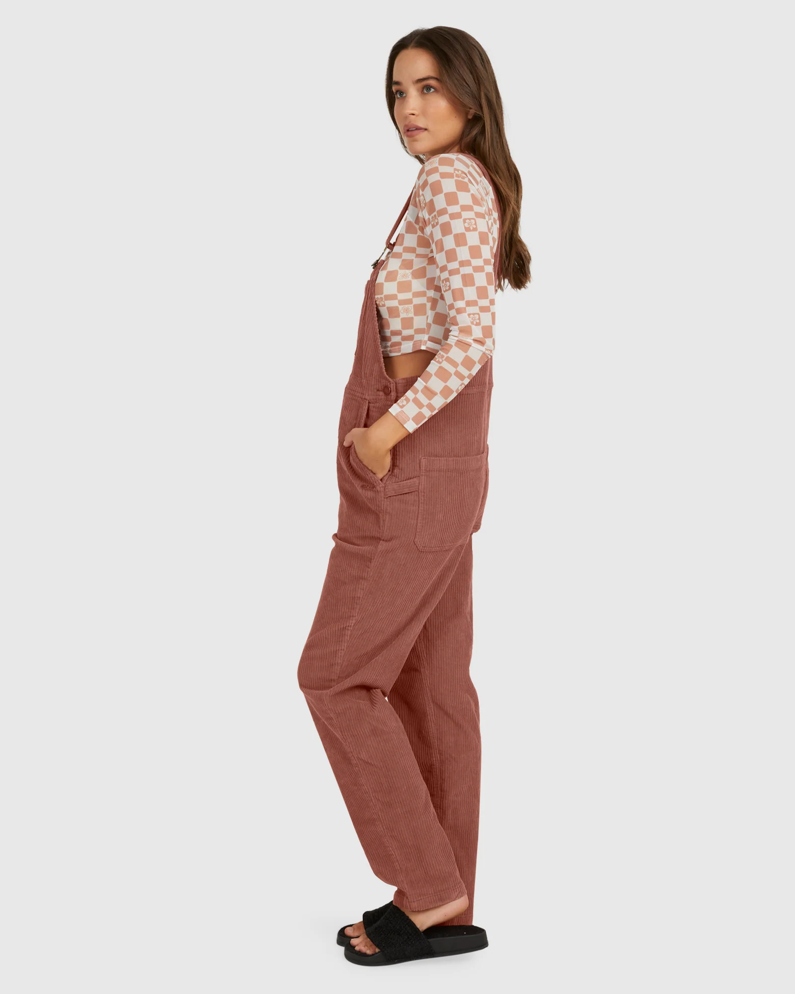 Womens Jana Cord Dungaree One Piece Outfit - Image 2